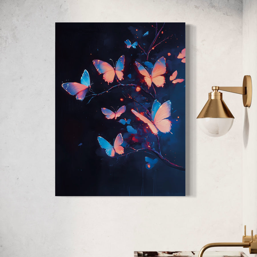 Tableau Papillons Nocturnes - Cadre Déco Moderne