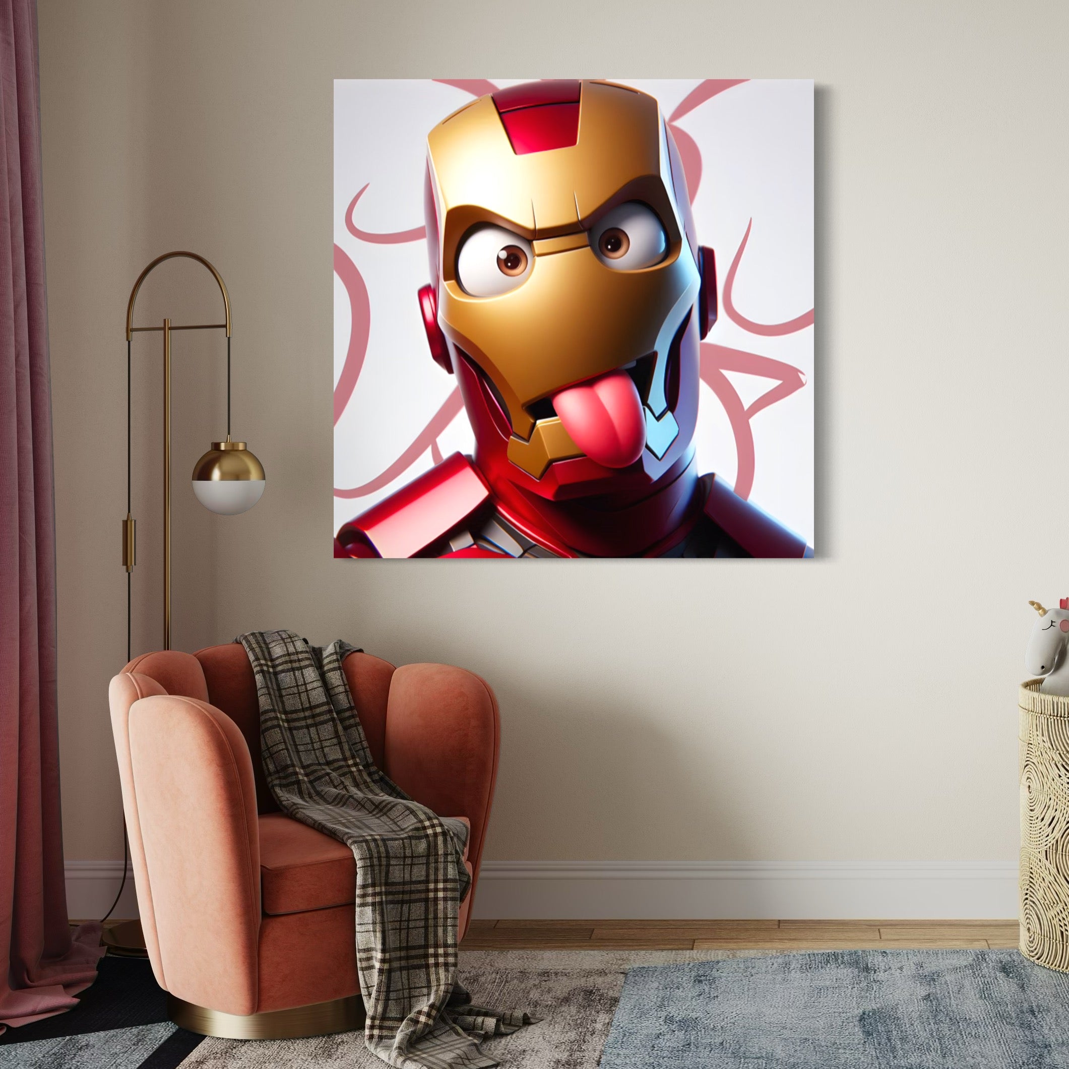 Tableau Portrait Iron Man Expressif - Déco Murale Moderne - Fabulartz.fr