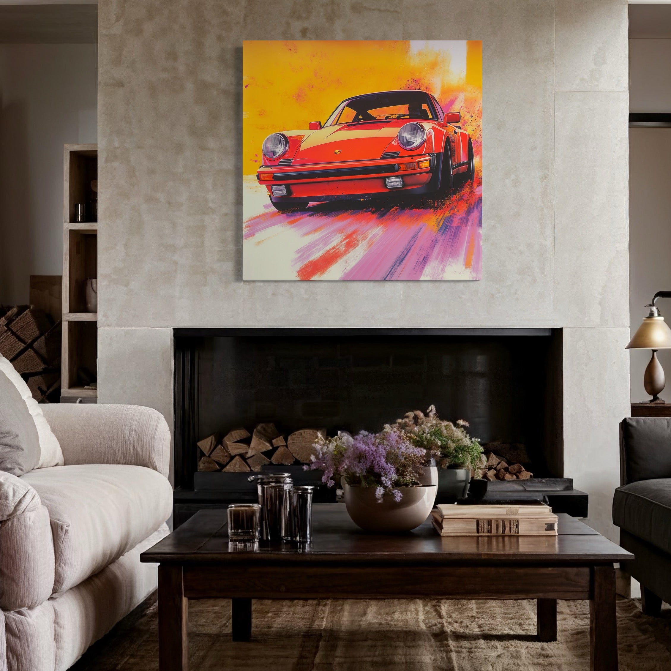 Tableau Porsche Feu et Passion – Décoration Murale Design - Fabulartz.fr