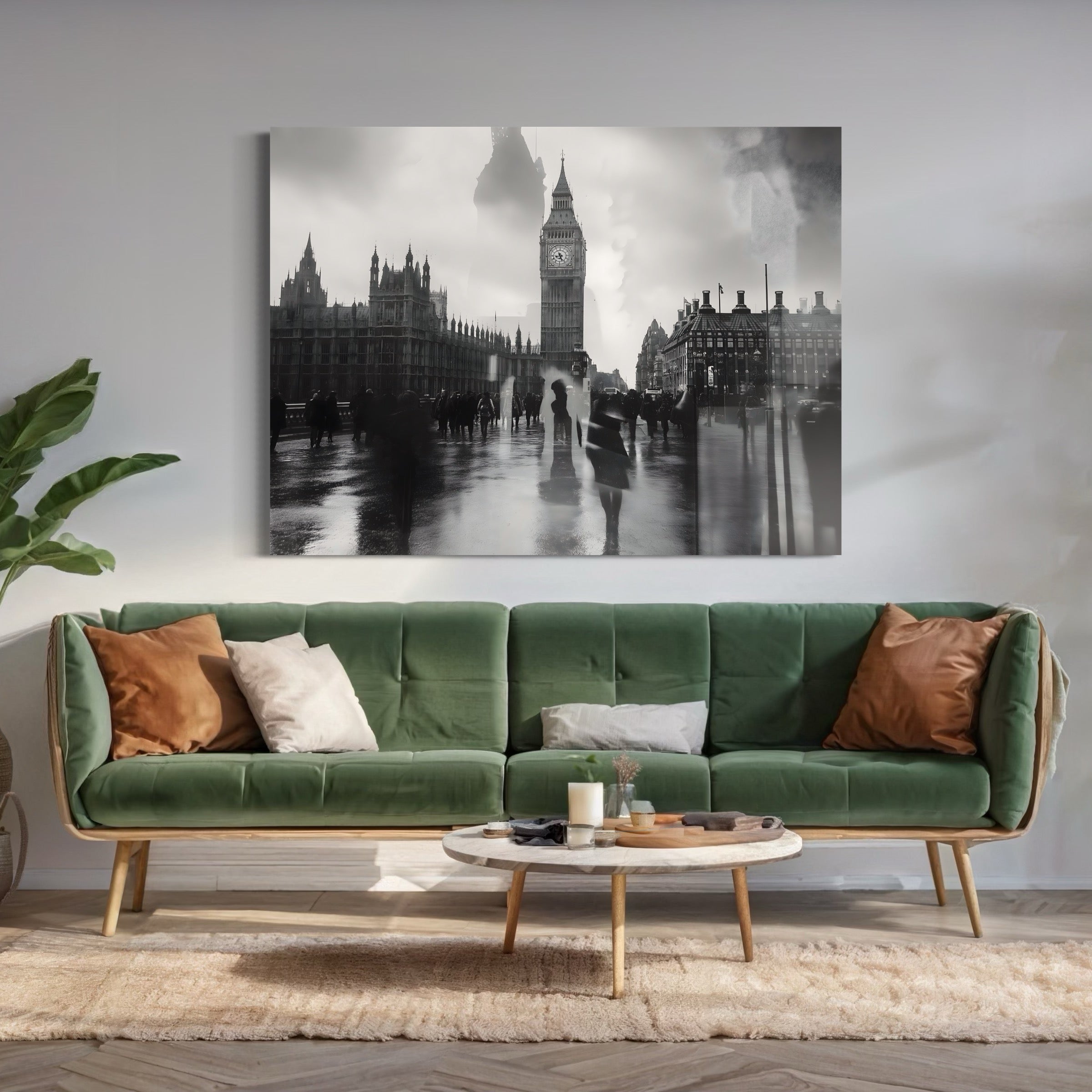 Tableau Londres Reflets Westminster - Cadre Mural Design - Fabulartz.fr