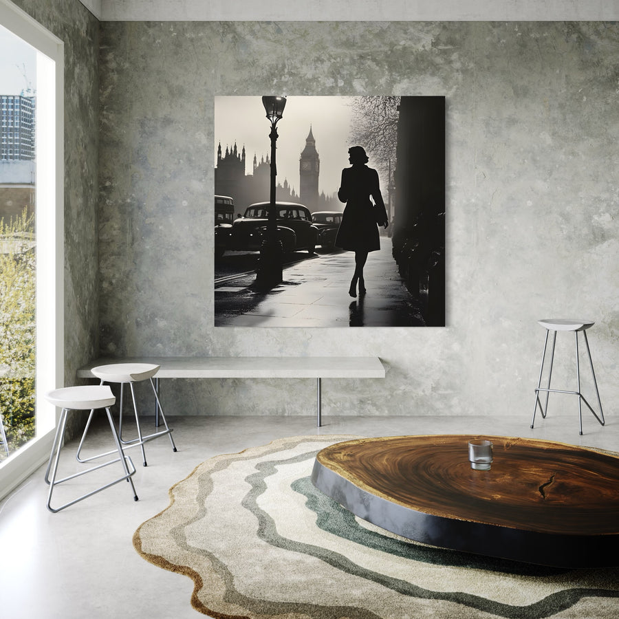 Silhouette del Big Ben di Londra - Decorazione murale di design