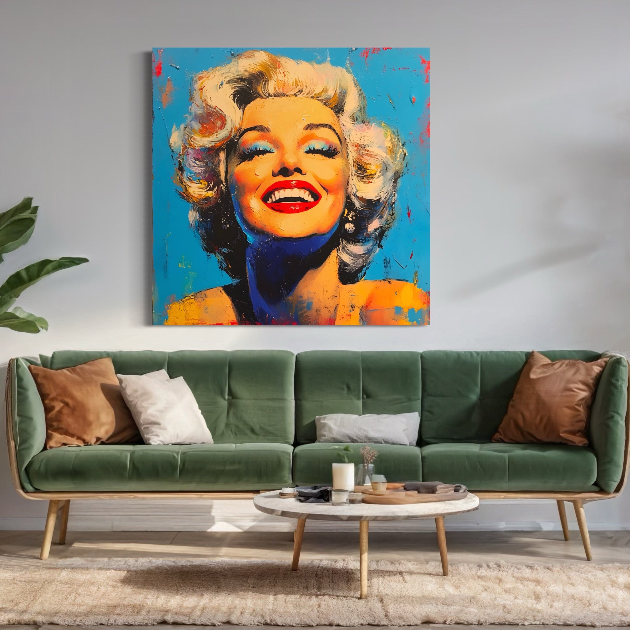 Tableau Marilyn Monroe - Cadre déco coloré et moderne - Fabulartz.fr