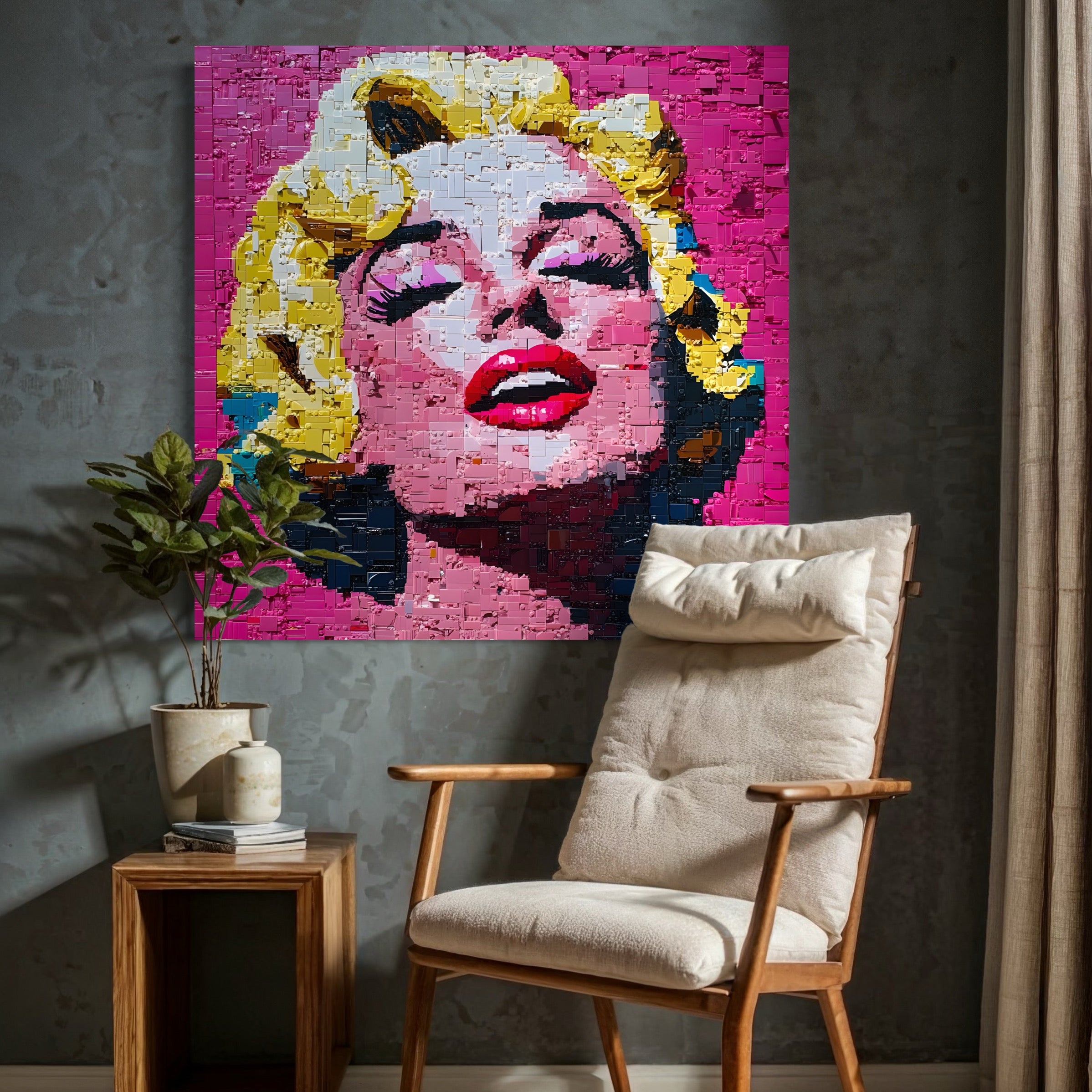 Tableau Marilyn Monroe - Pixel Art - Fabulartz.fr