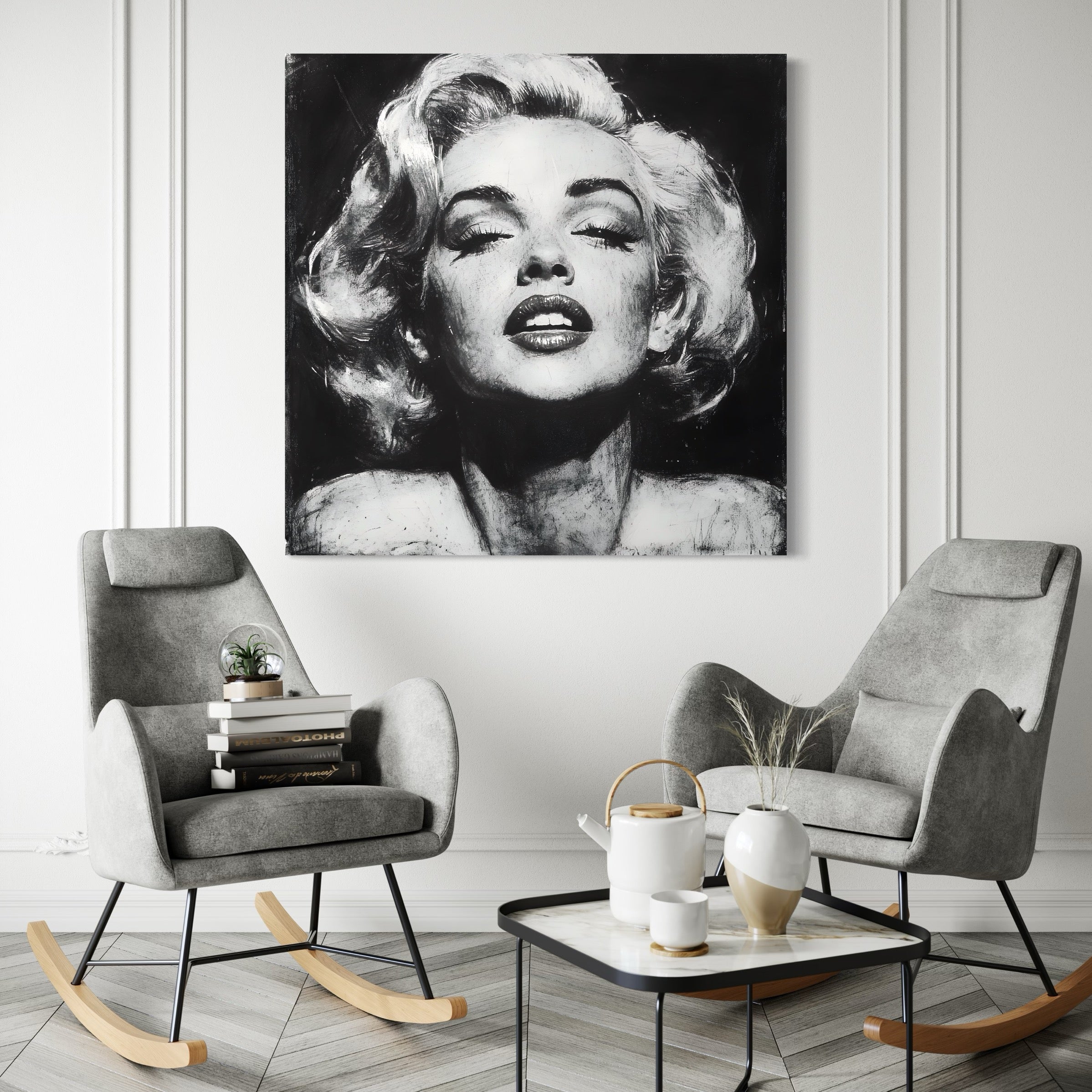 Tableau Marilyn Monroe - Noir et Blanc - Fabulartz.fr