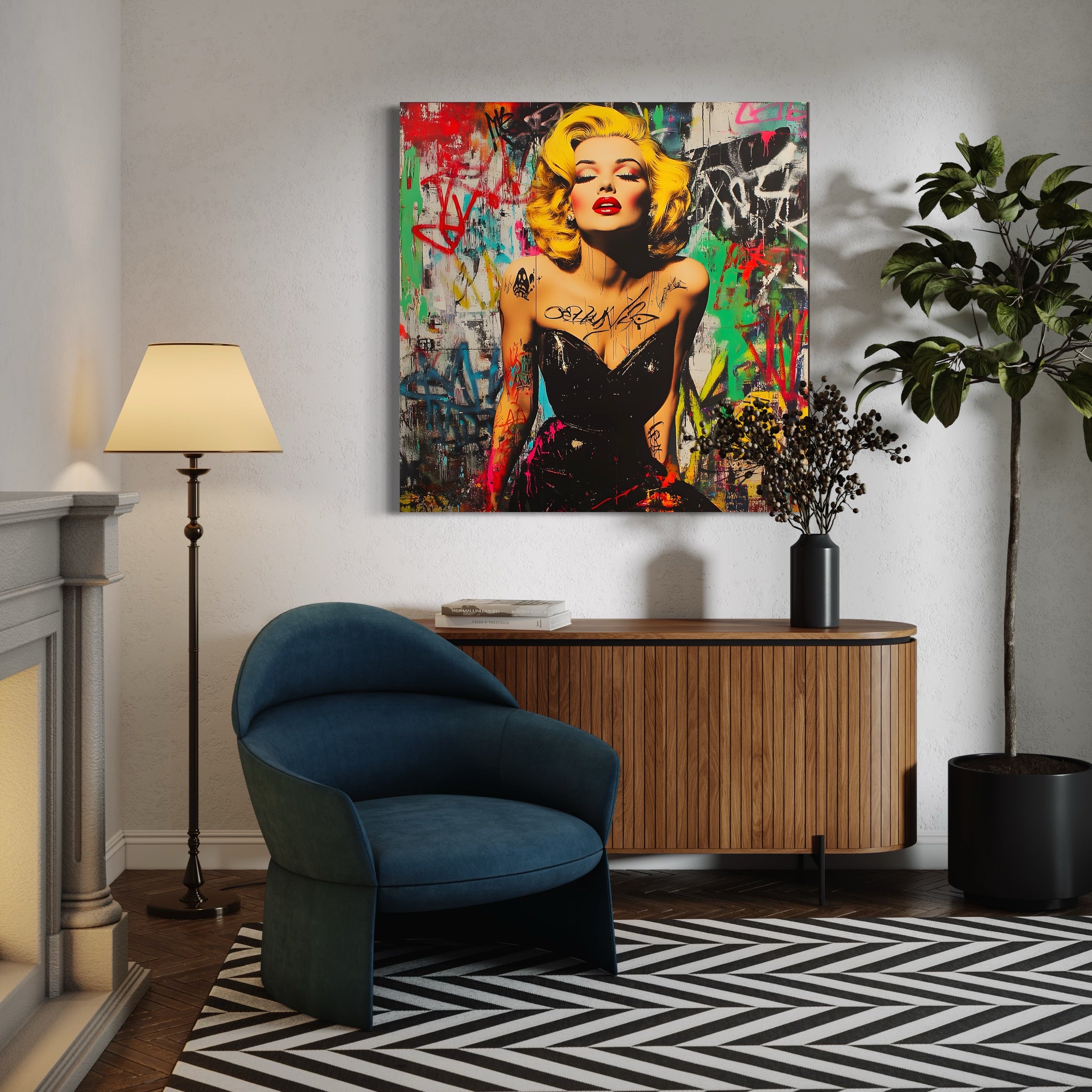 Tableau Marilyn Monroe - Street Art - Fabulartz.fr