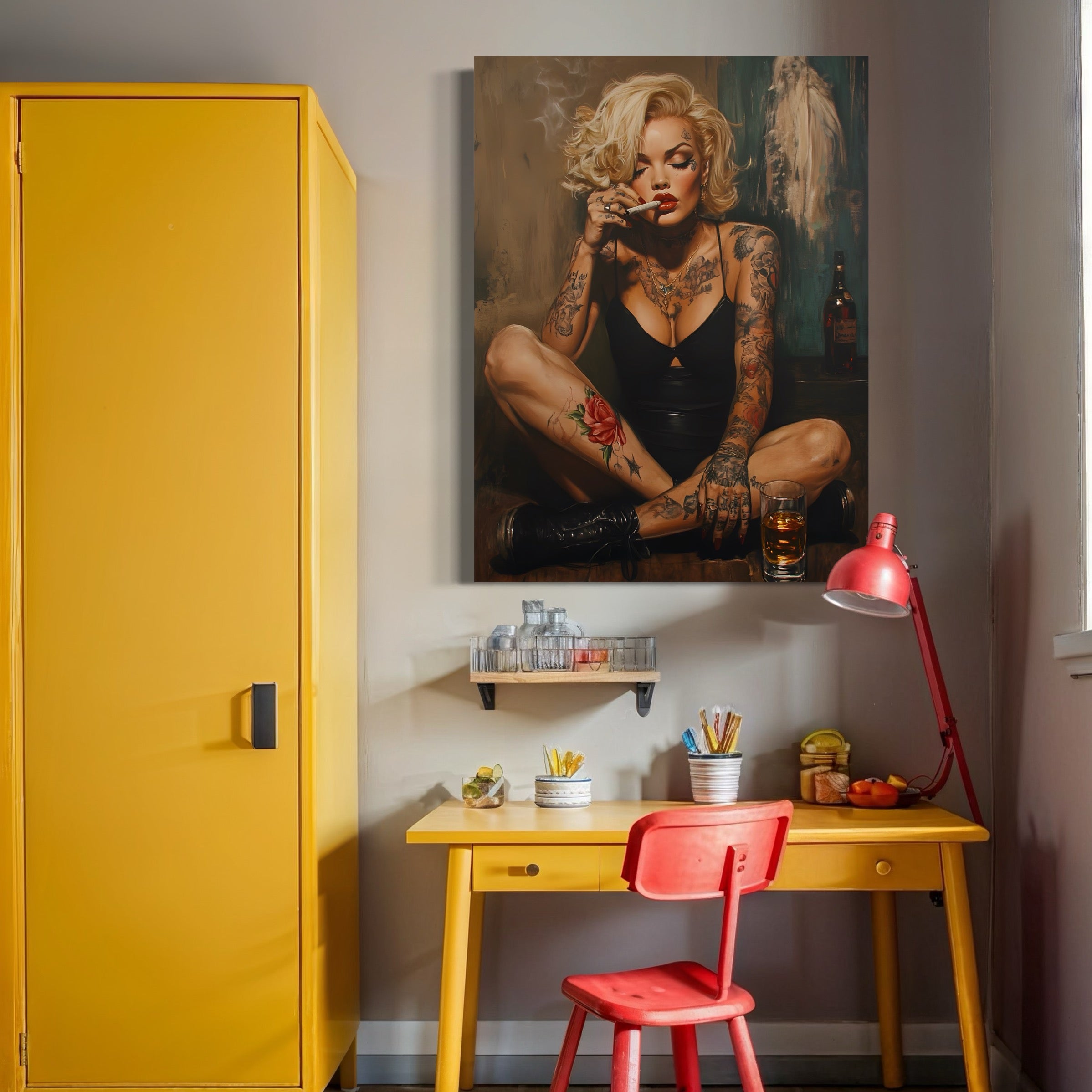 Tableau Marilyn Monroe - Bad Girl - Fabulartz.fr