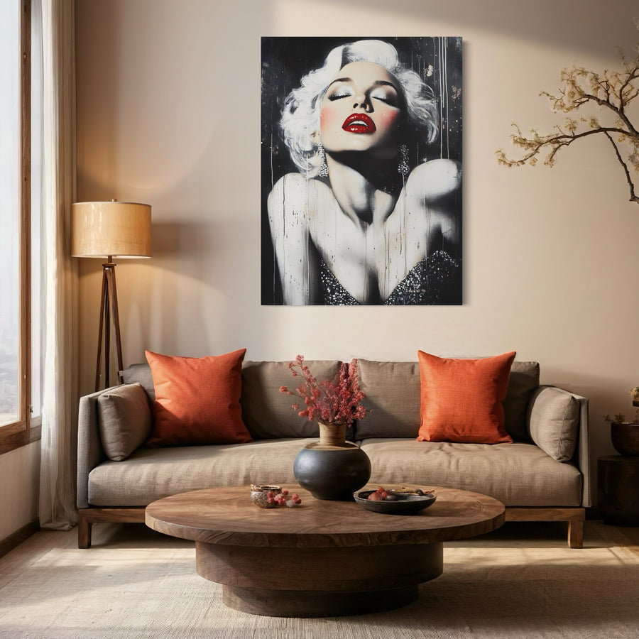 Tableau Marilyn Monroe Glam Red