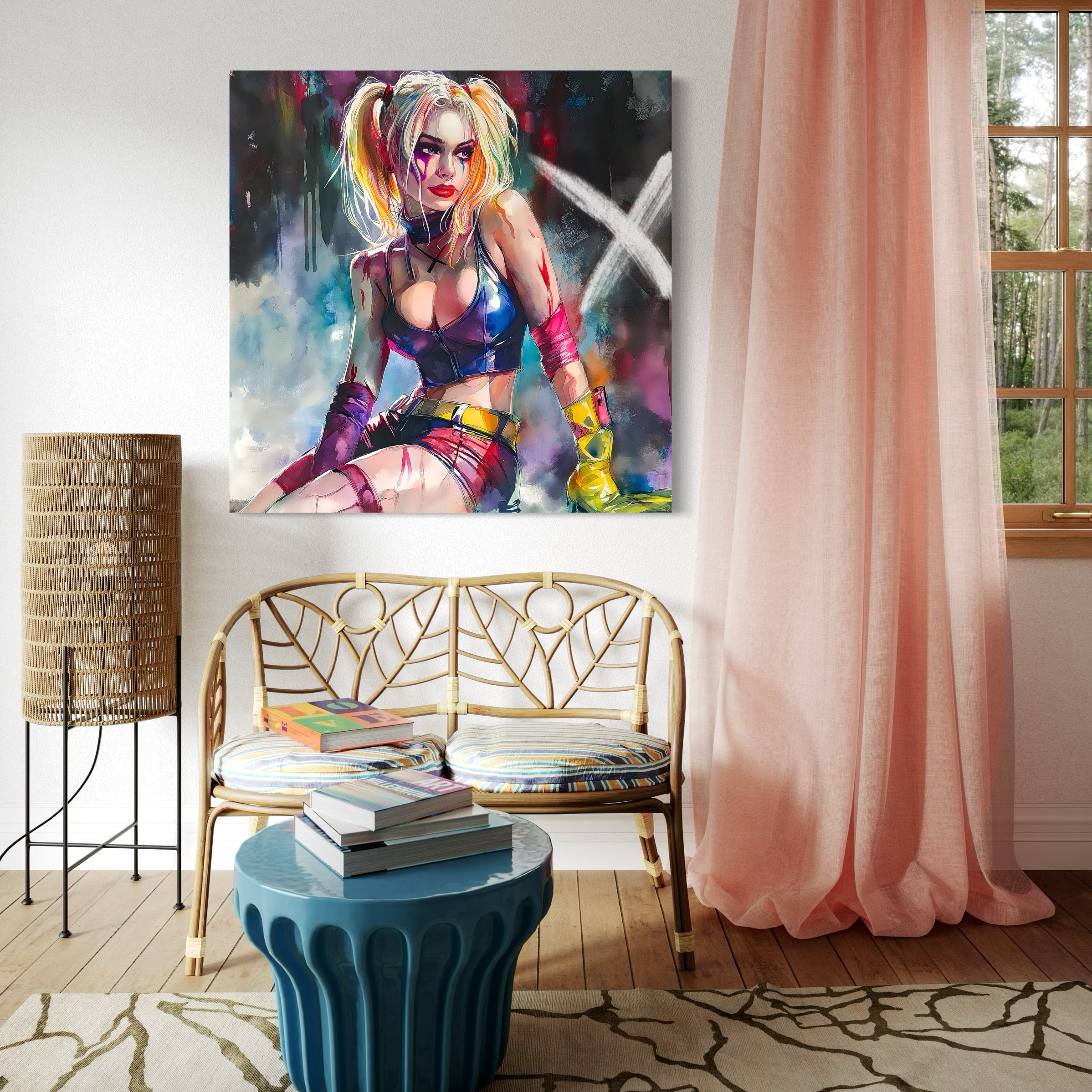 Tableau Harley Quinn Explosion – Décoration Murale Design - Fabulartz.fr
