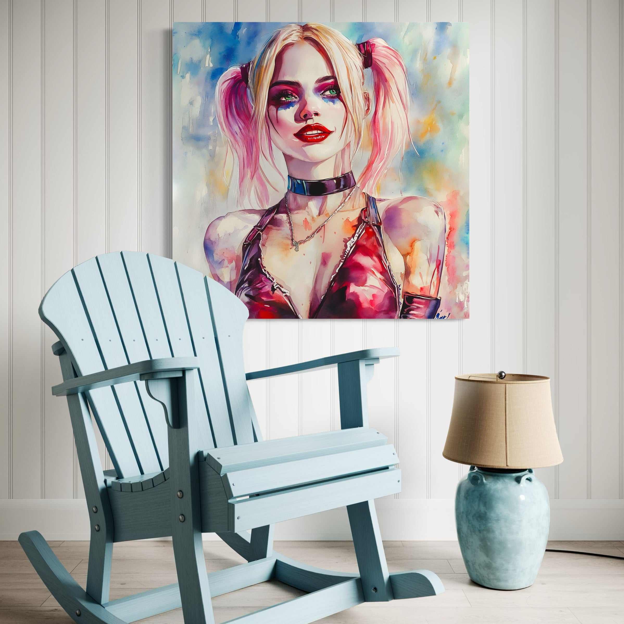 Tableau Harley Quinn Pink Power – Cadre Déco Moderne - Fabulartz.fr