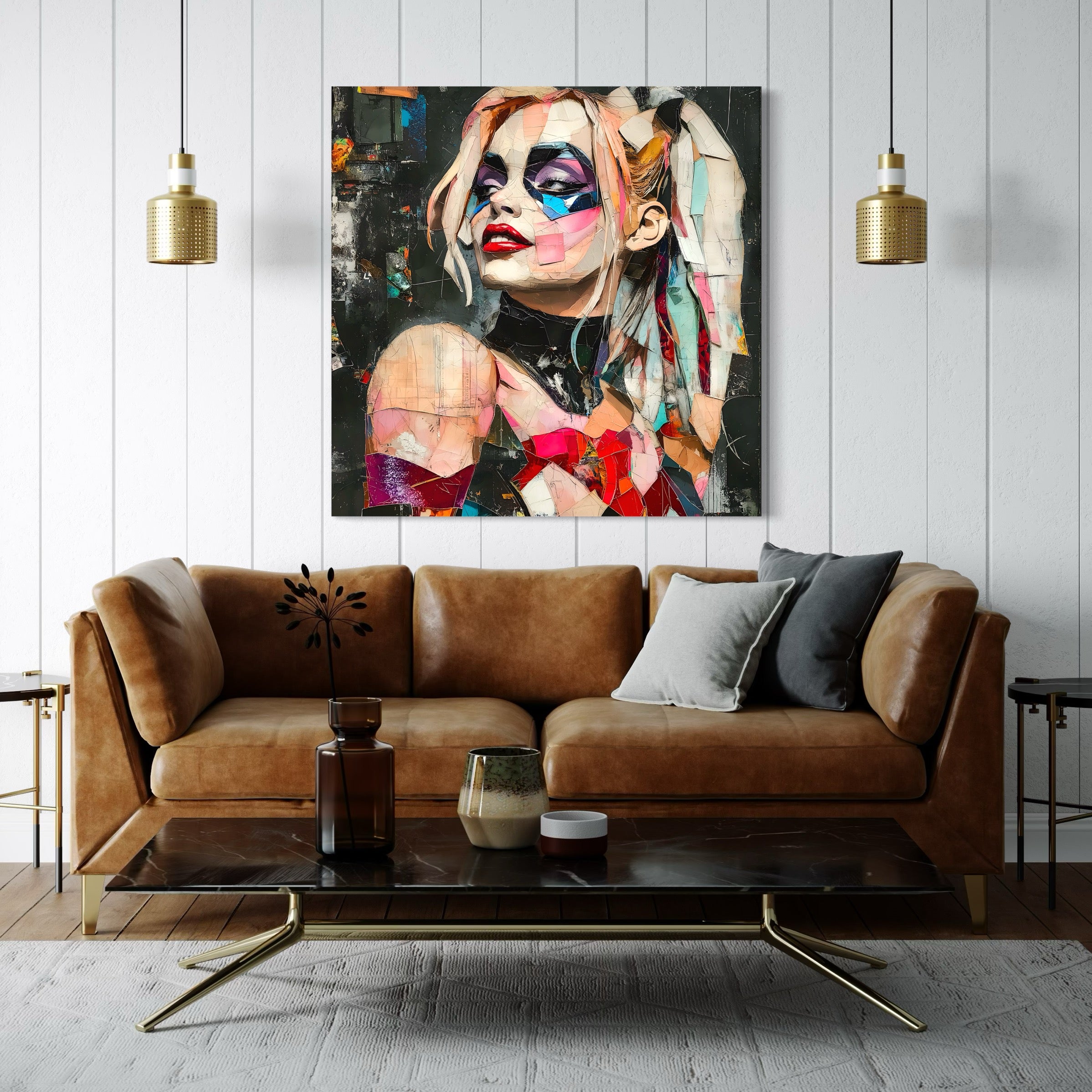 Tableau Harley Quinn Puzzle Pop – Cadre Déco Moderne - Fabulartz.fr