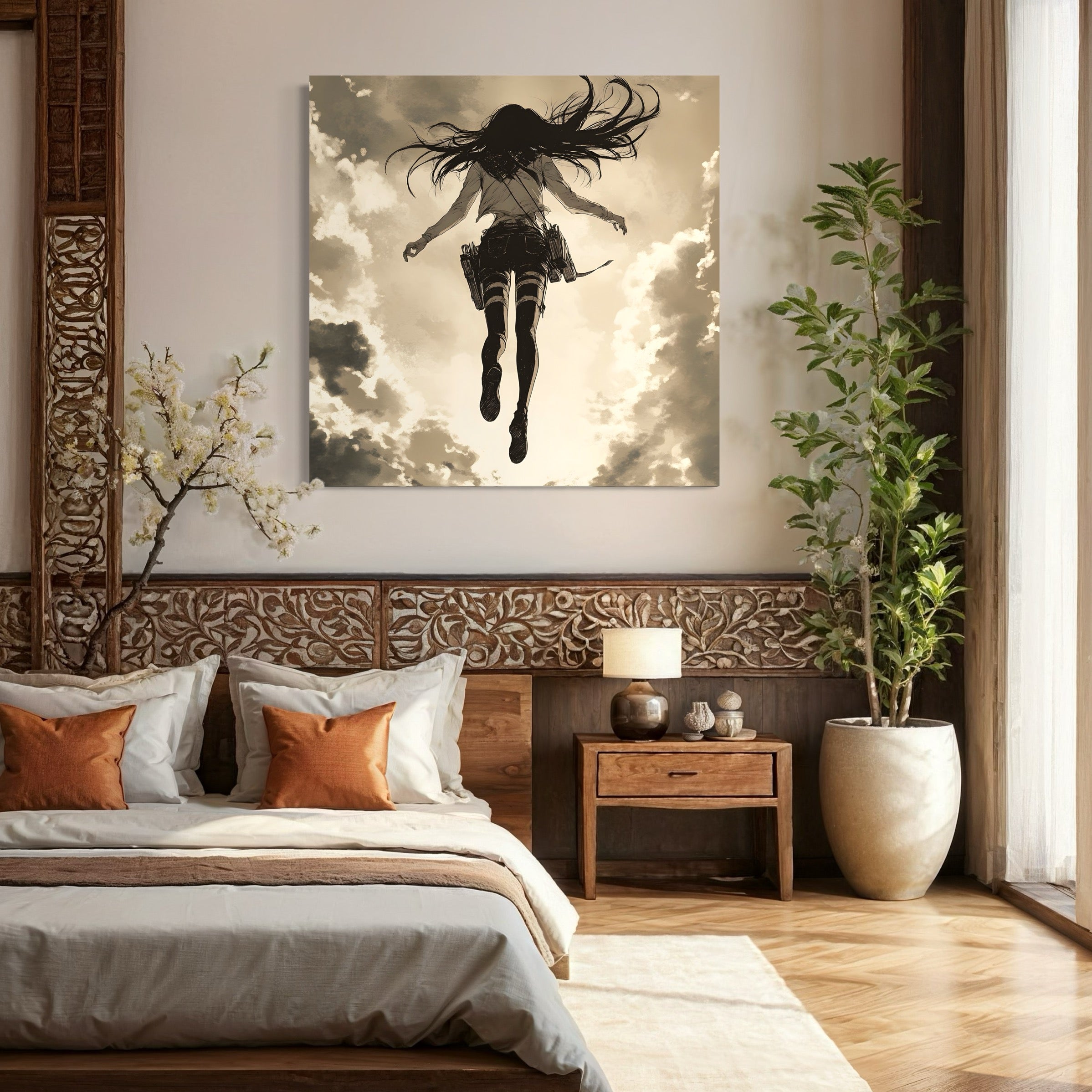 Tableau Attaque Des Titans L’Envol Du Héros - Décoration Murale - Fabulartz.fr