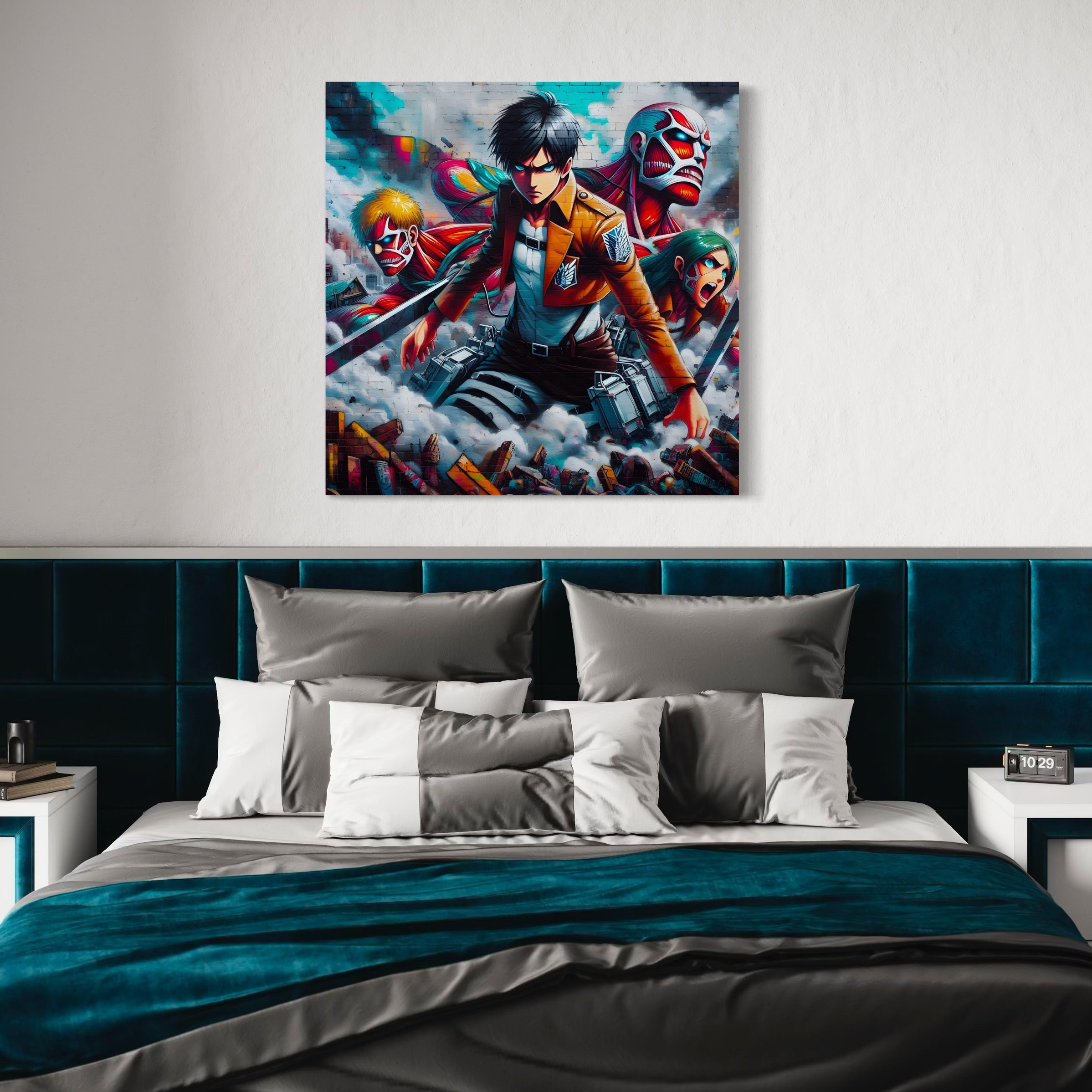 Tableau Attaque Des Titans Équipe De Combat - Décoration Murale - Fabulartz.fr