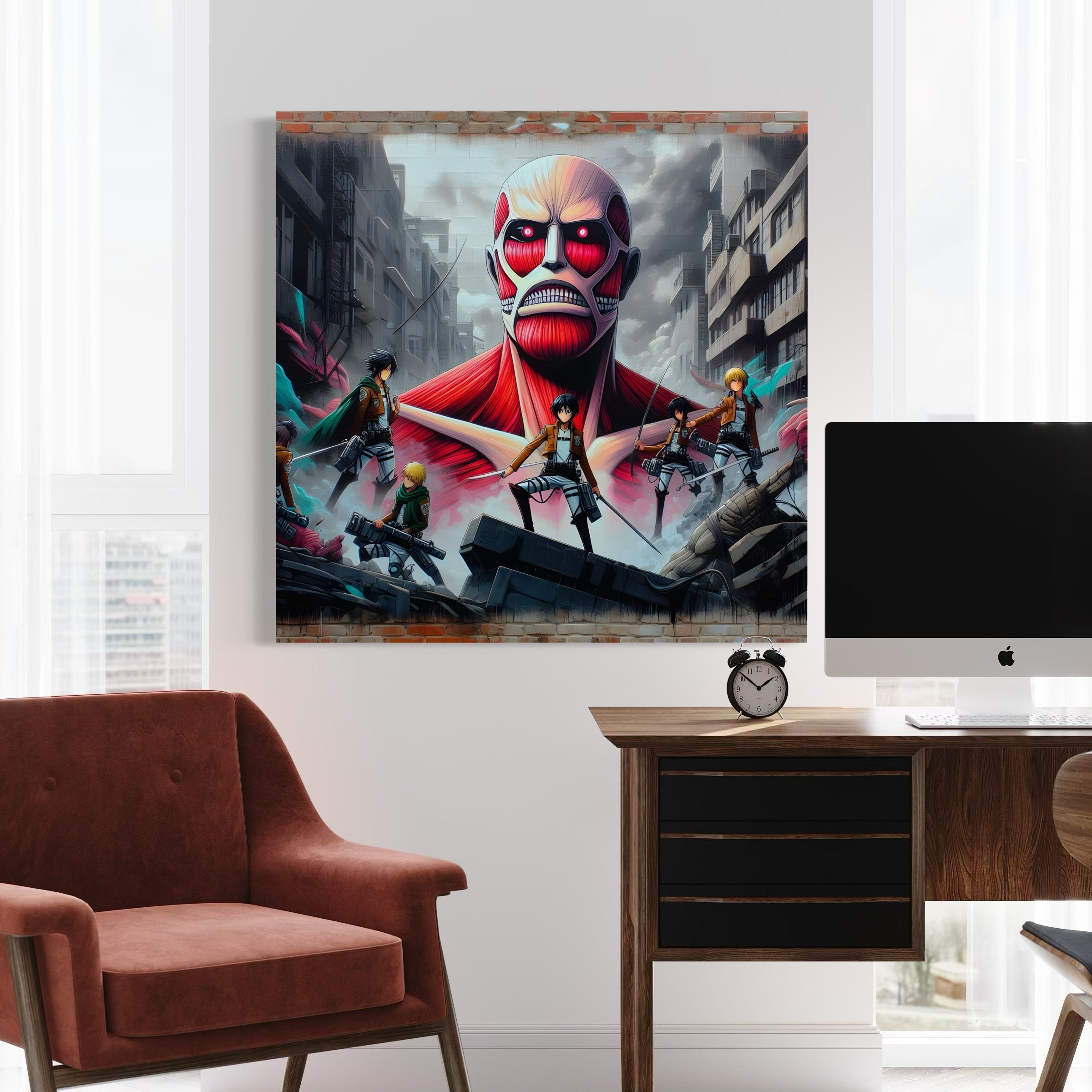 Tableau Attaque Des Titans Les Protecteurs - Déco Murale Design - Fabulartz.fr