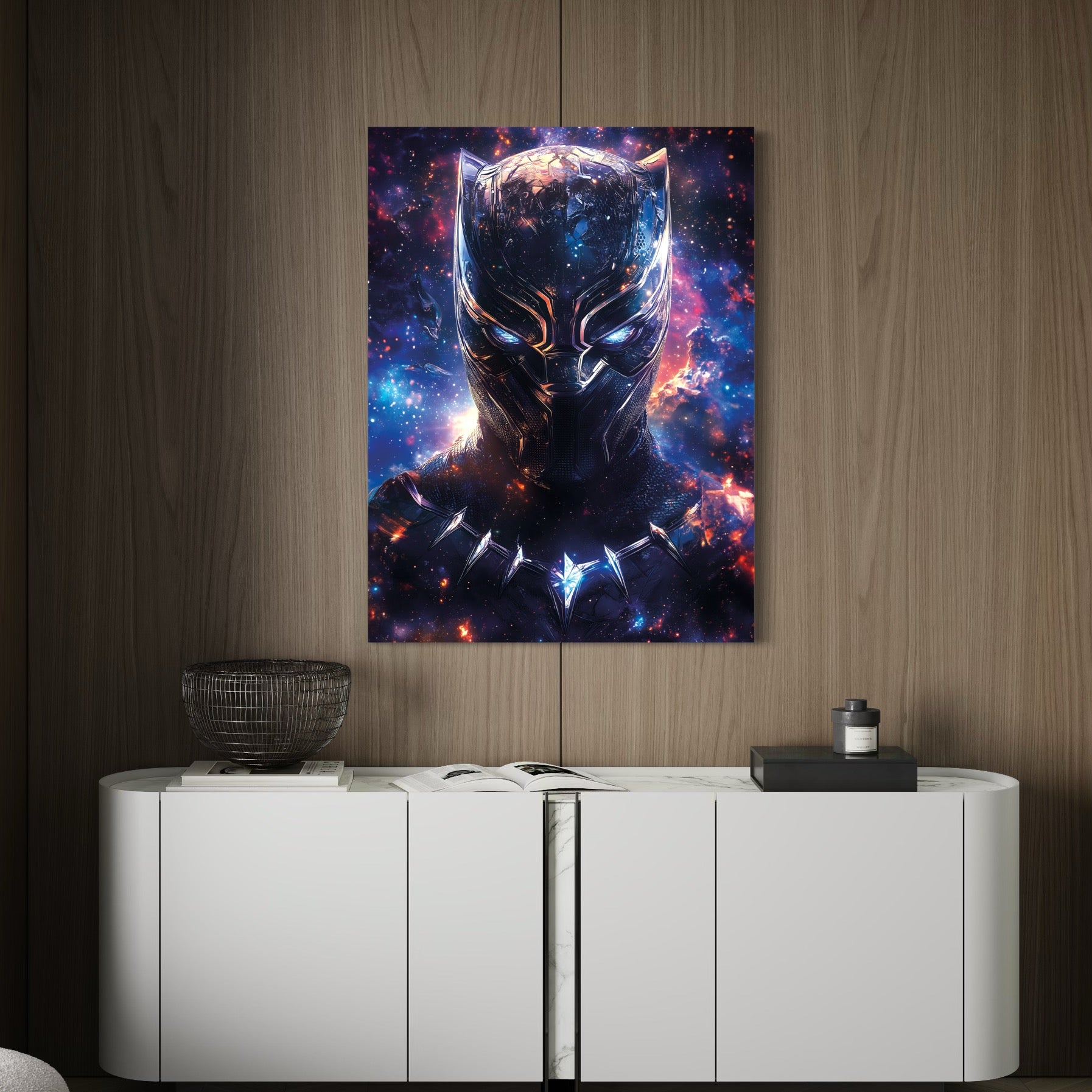 Tableau Black Panther Galaxie - Art Mural et Décoration - Fabulartz.fr