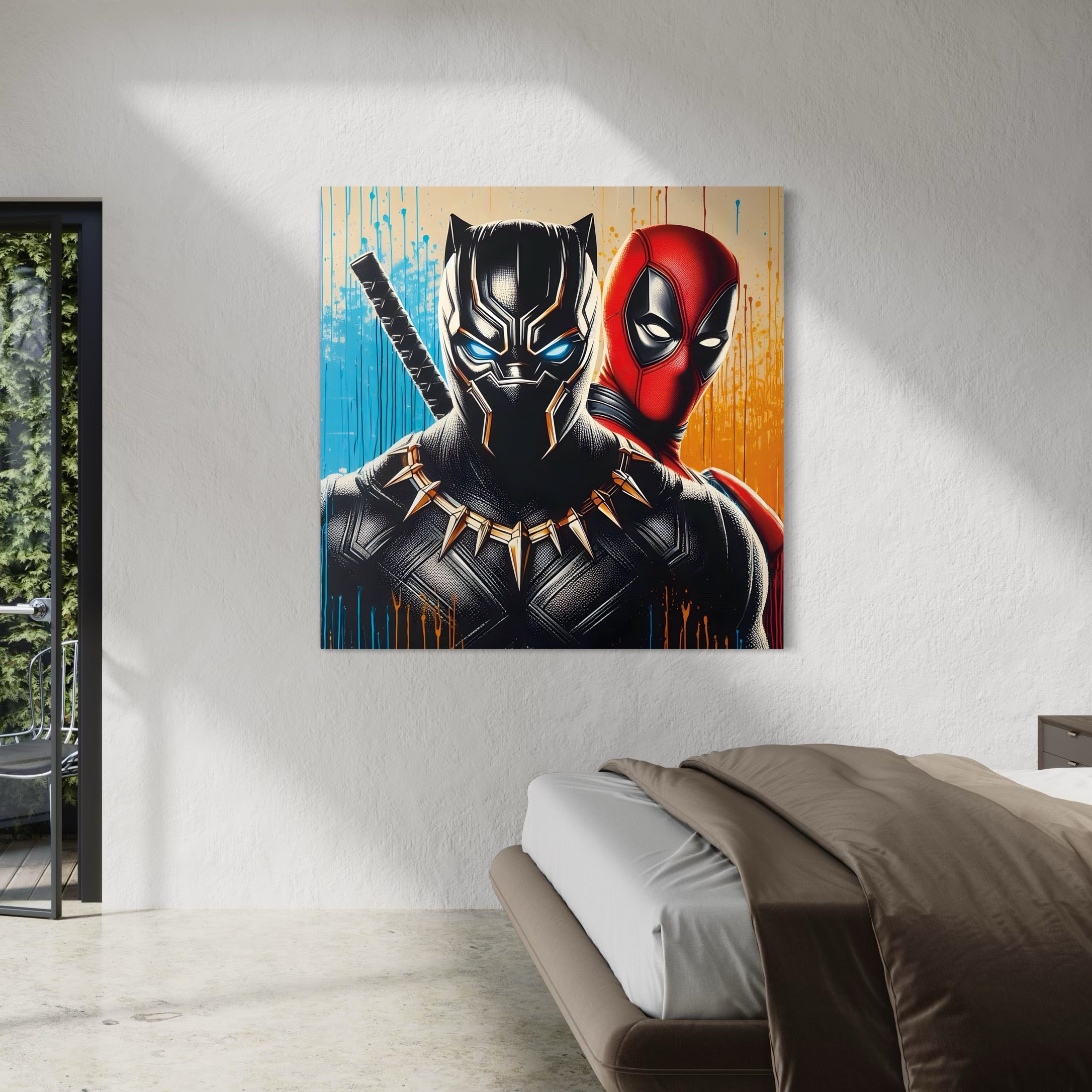 Tableau Black Panther & Deadpool Duo - Fabulartz.fr