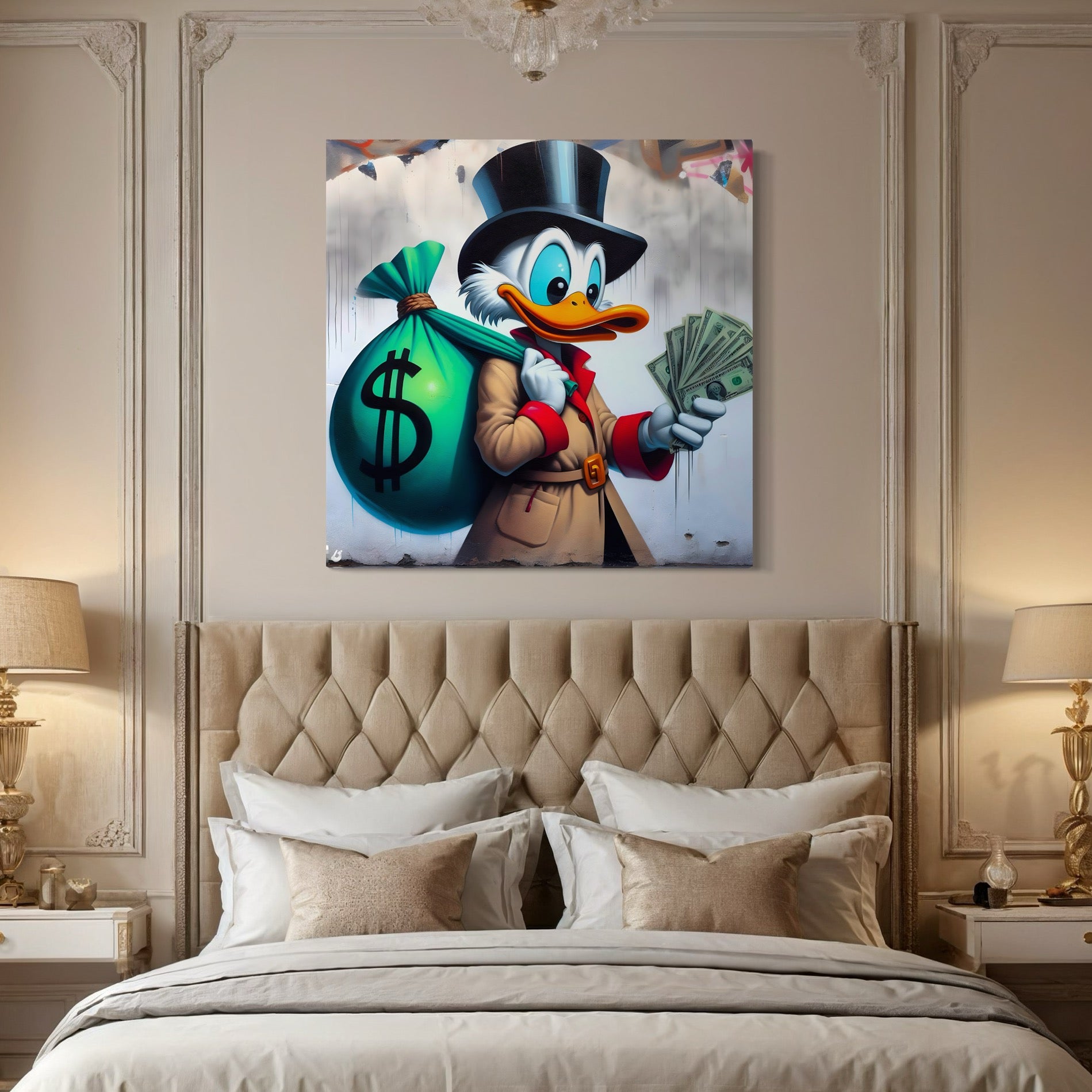 Tableau Picsou Le Trésor - Décoration Murale Design - Fabulartz.fr