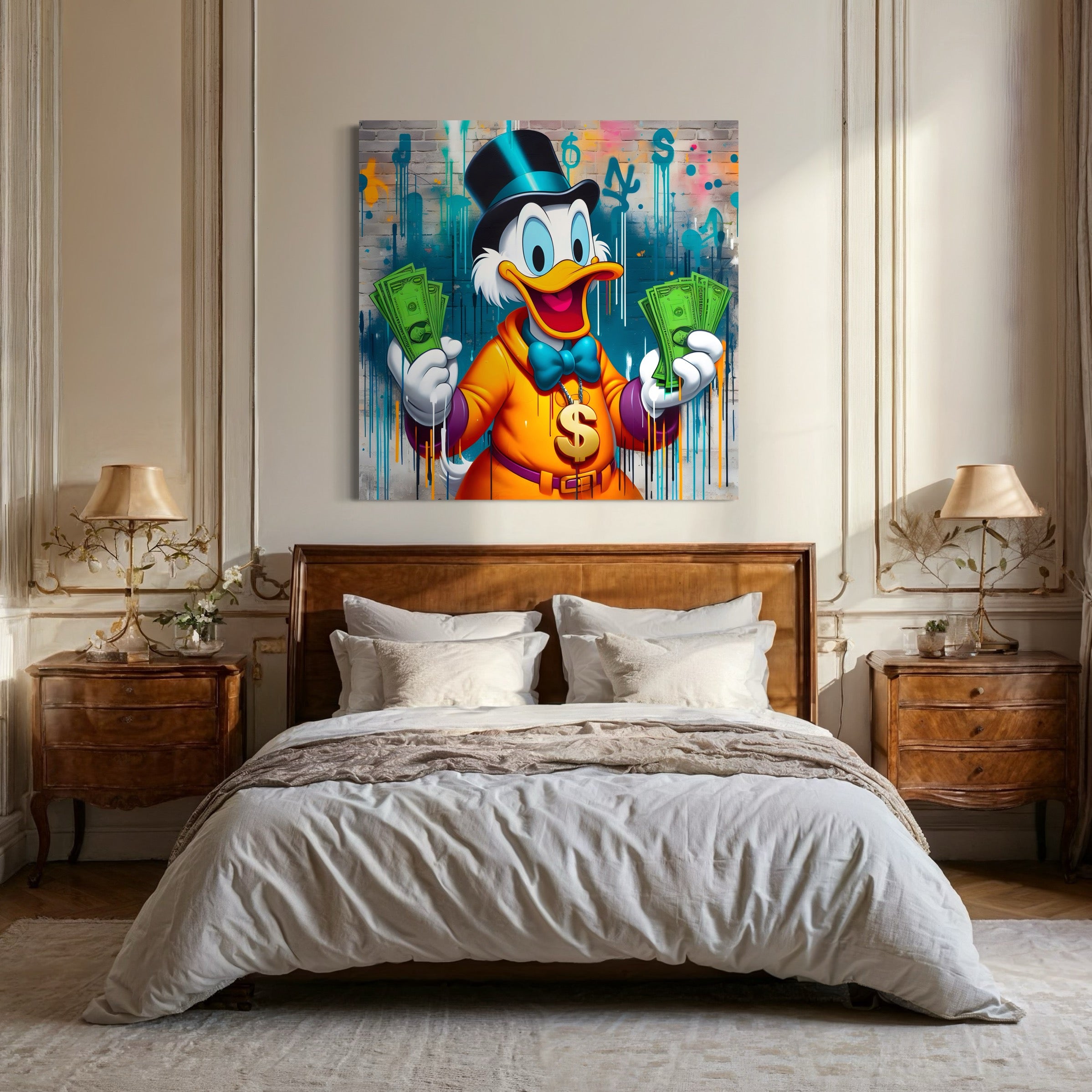 Tableau Picsou Fortune – Cadre Déco Moderne - Fabulartz.fr