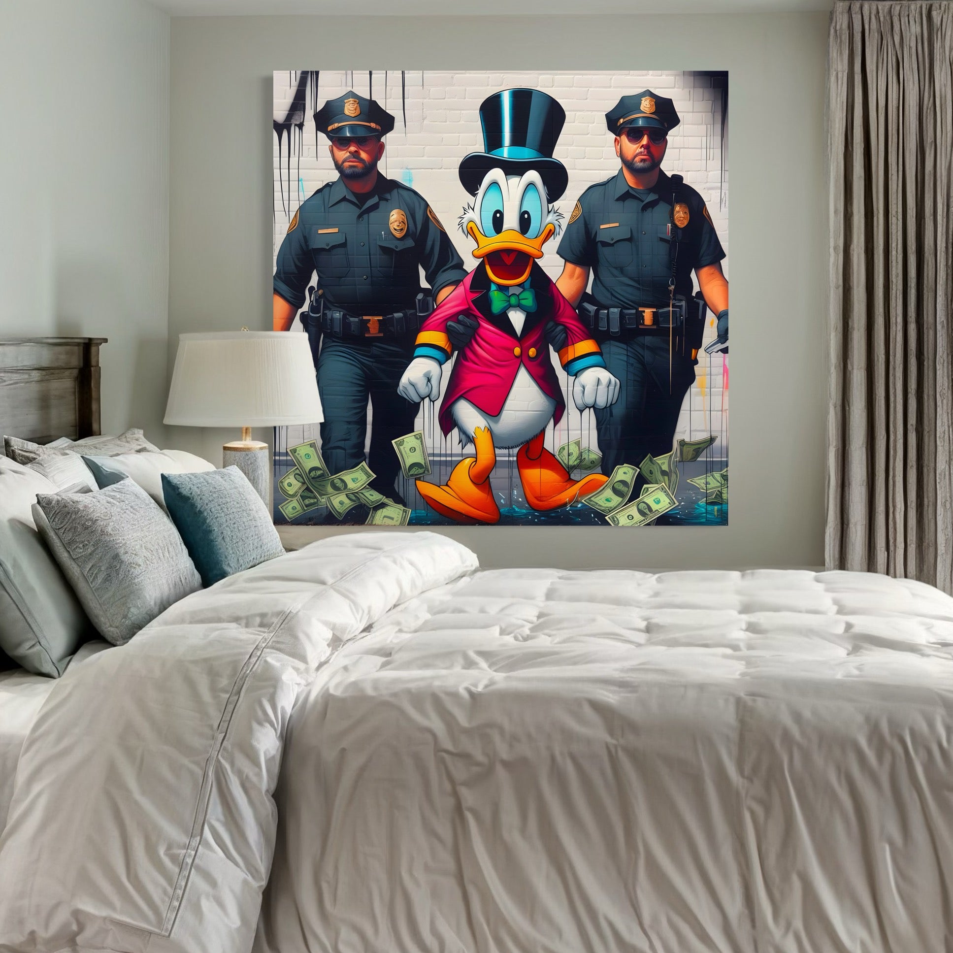 Tableau Picsou Arrestation – Décoration Murale Moderne - Fabulartz.fr