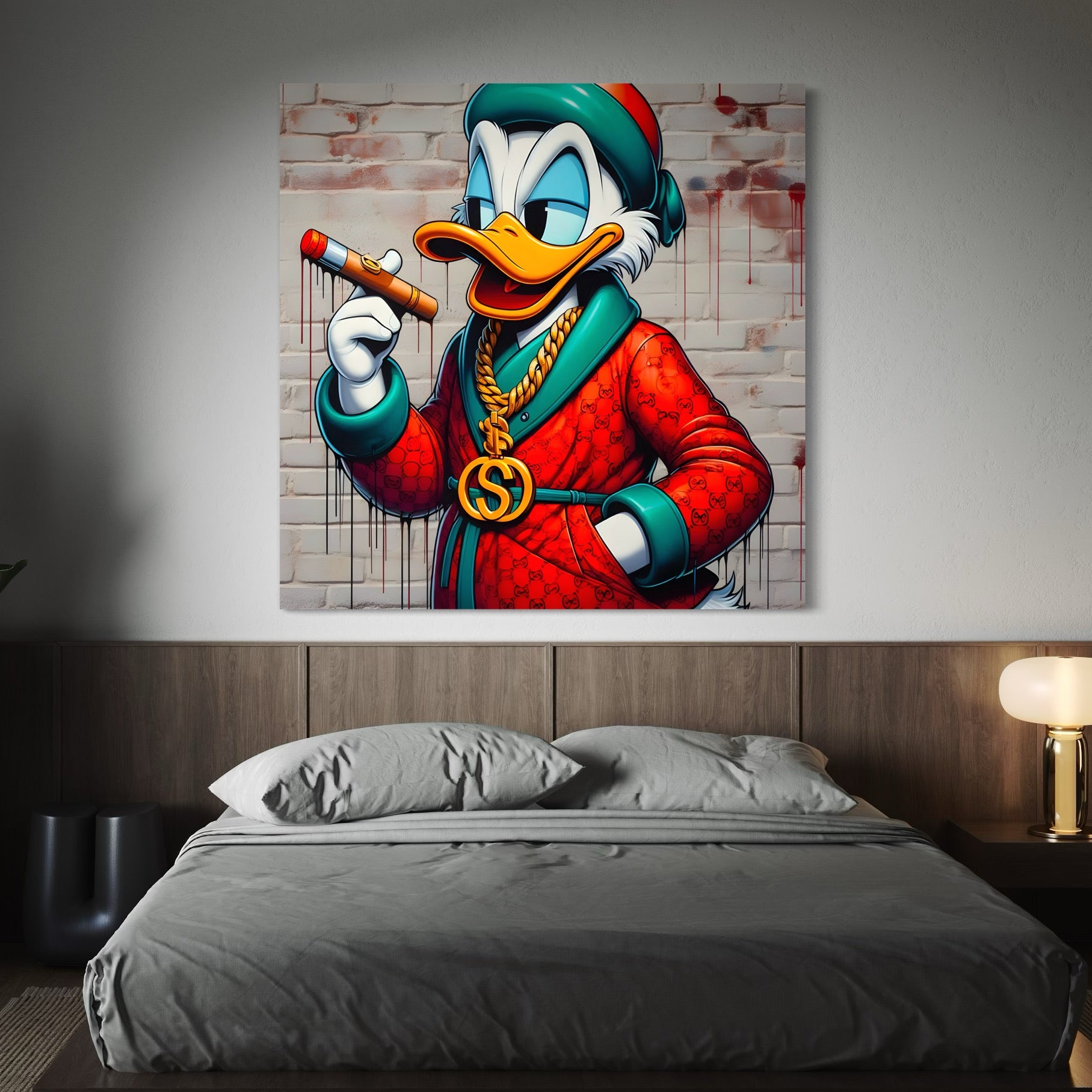 Tableau Picsou Chic Cigare – Décoration Intérieure Moderne - Fabulartz.fr