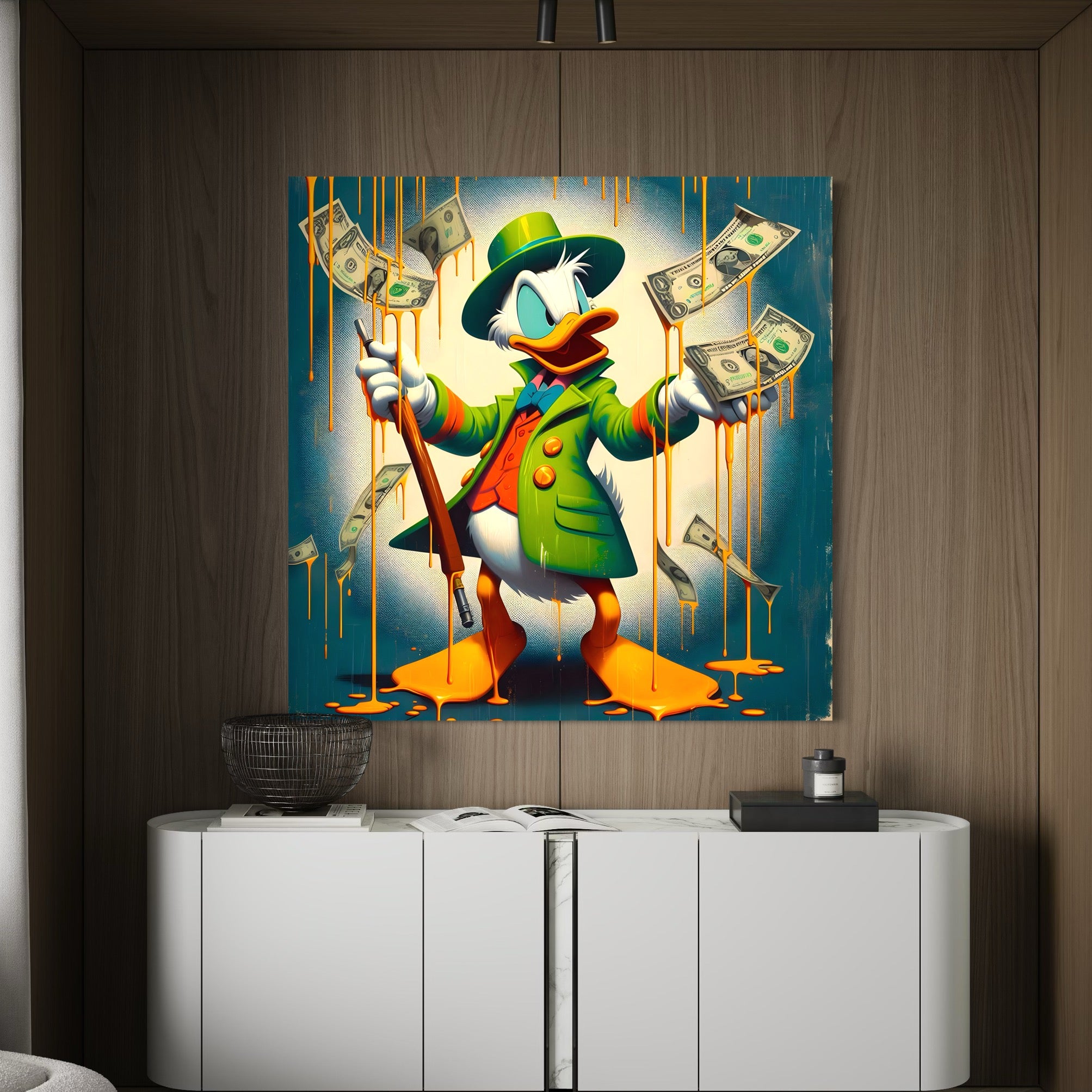 Tableau Picsou Fortune – Décoration Murale Moderne - Fabulartz.fr