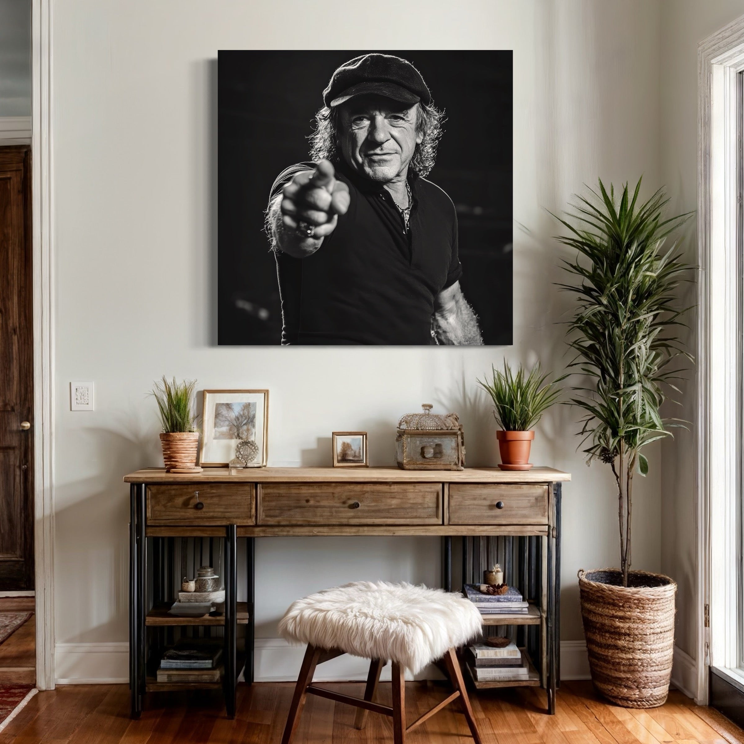 Tableau ACDC Brian Johnson - Décoration Murale Design - Fabulartz.fr