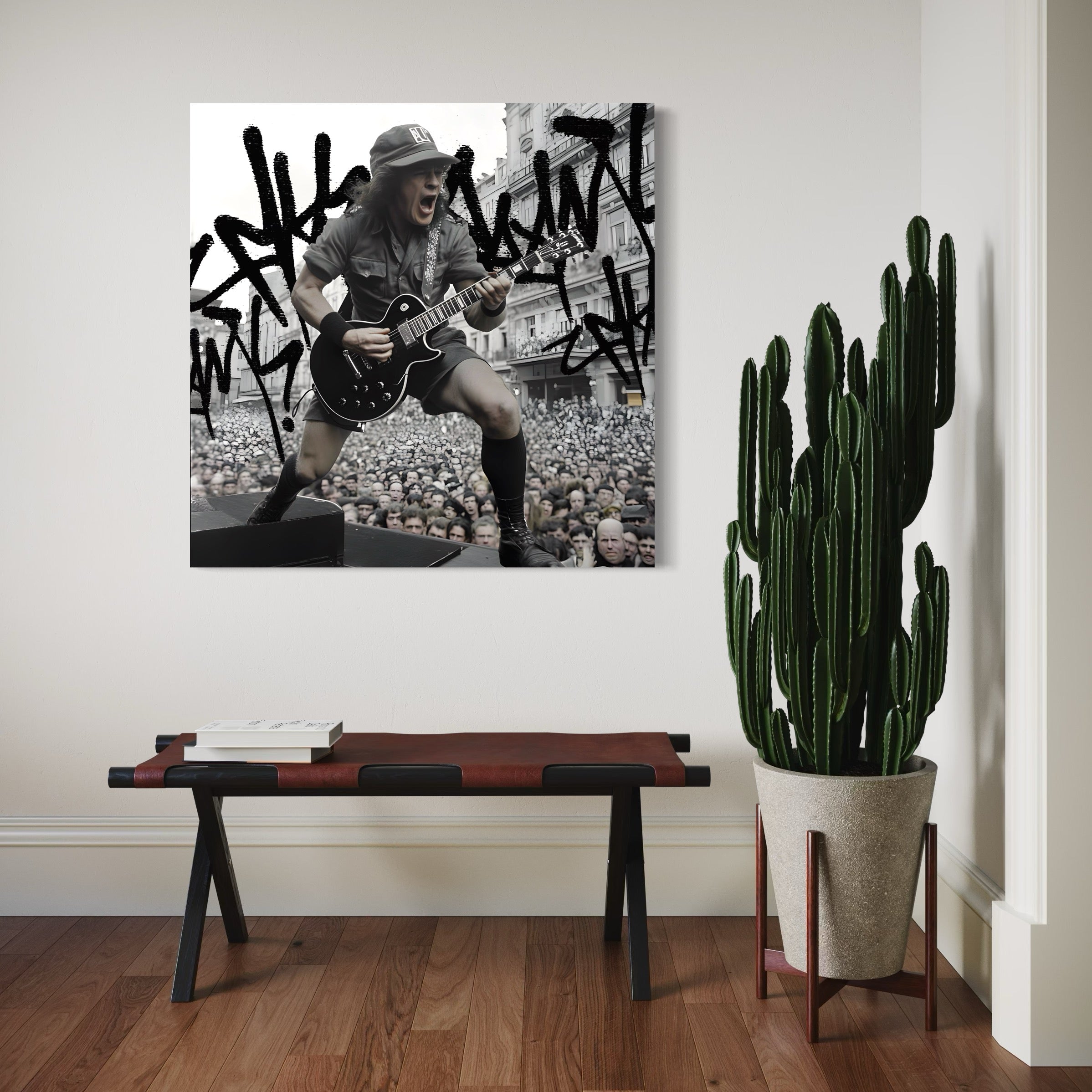 Tableau ACDC Angus Young - Décoration Murale Design - Fabulartz.fr