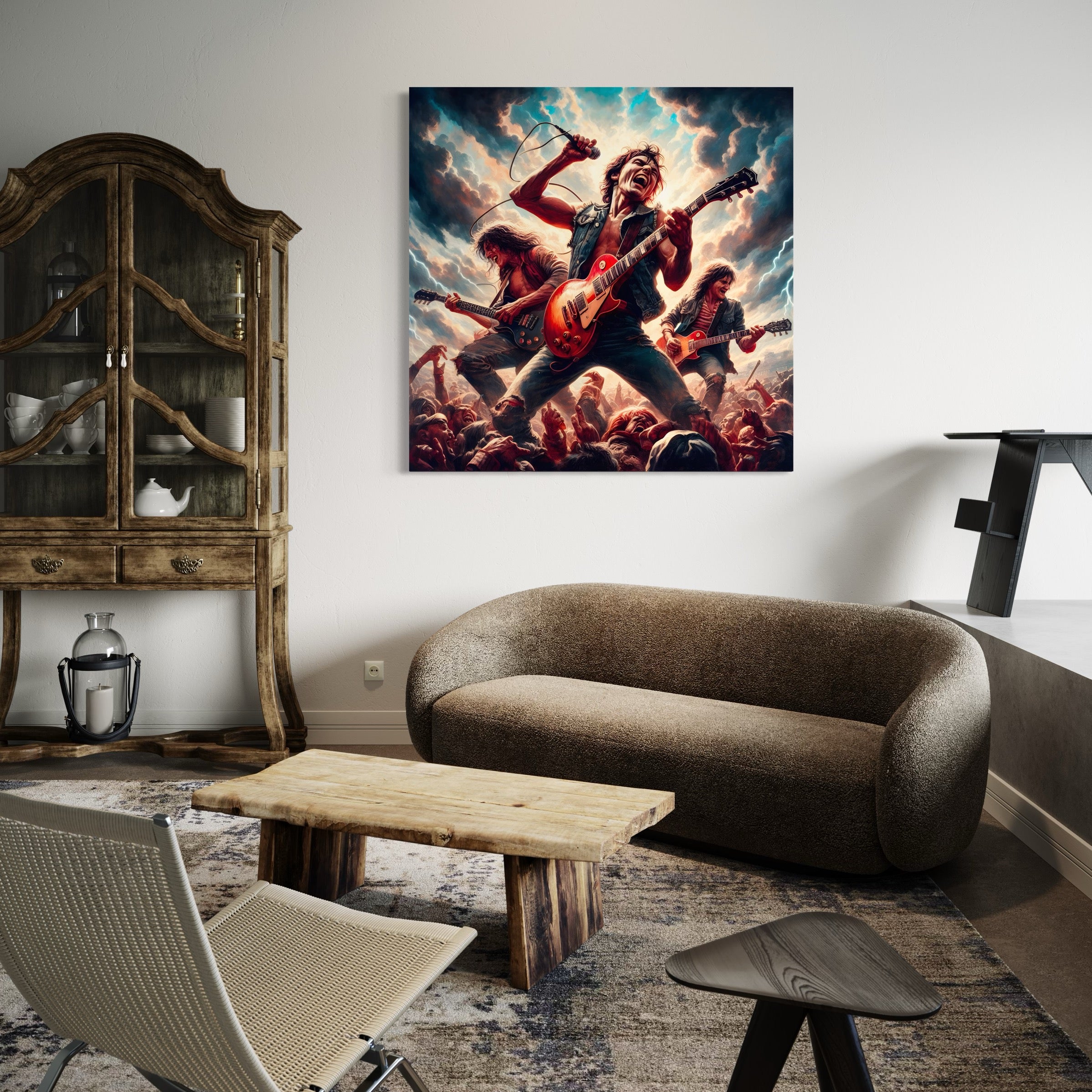 Tableau ACDC Scène Rock - Décoration Murale Design - Fabulartz.fr