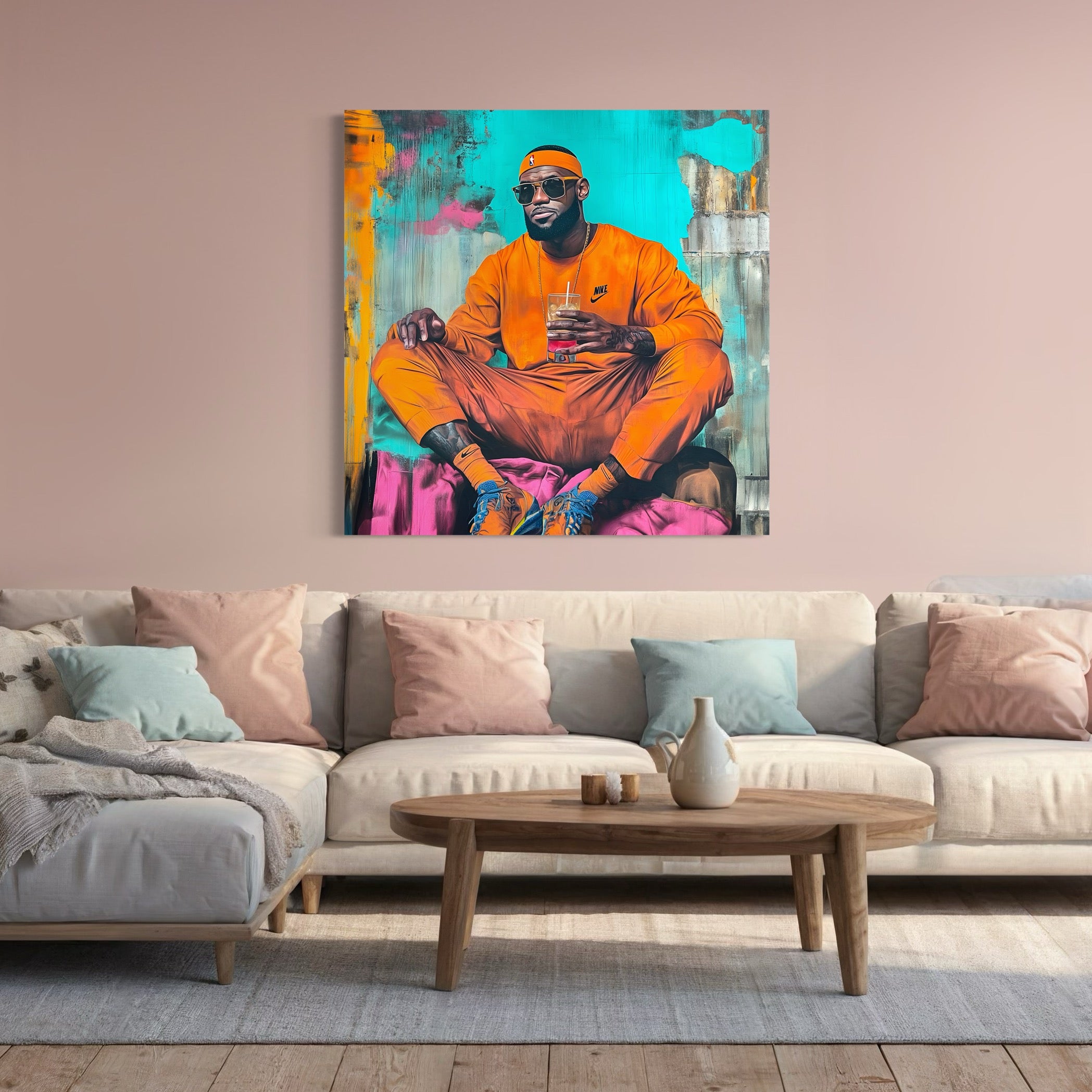 Tableau NBA LeBron James Style – Décoration Murale Contemporaine - Fabulartz.fr