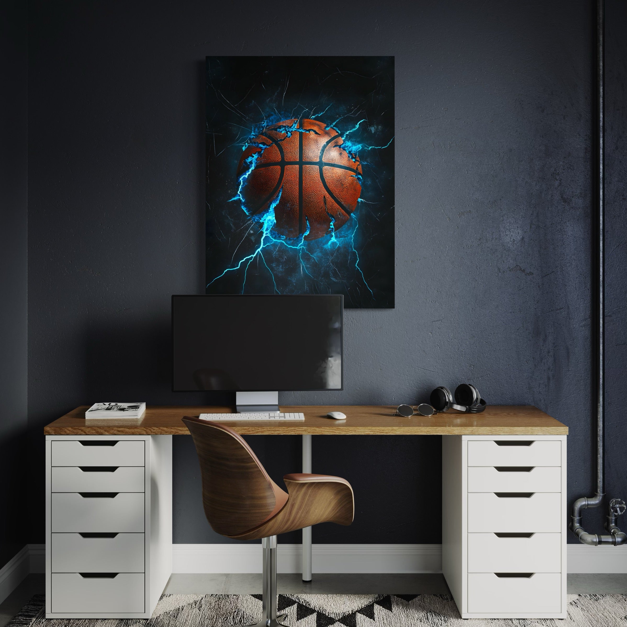 Tableau NBA Ballon Énergie – Cadre Déco - Fabulartz.fr