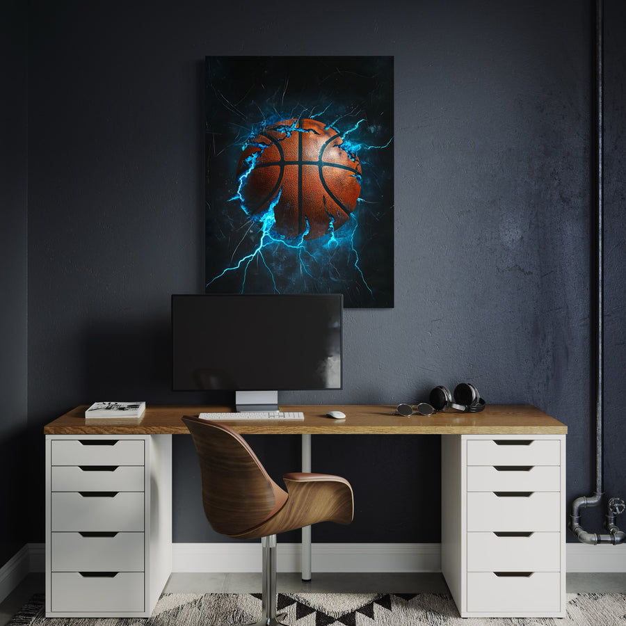 Tableau NBA Ballon Énergie – Cadre Déco