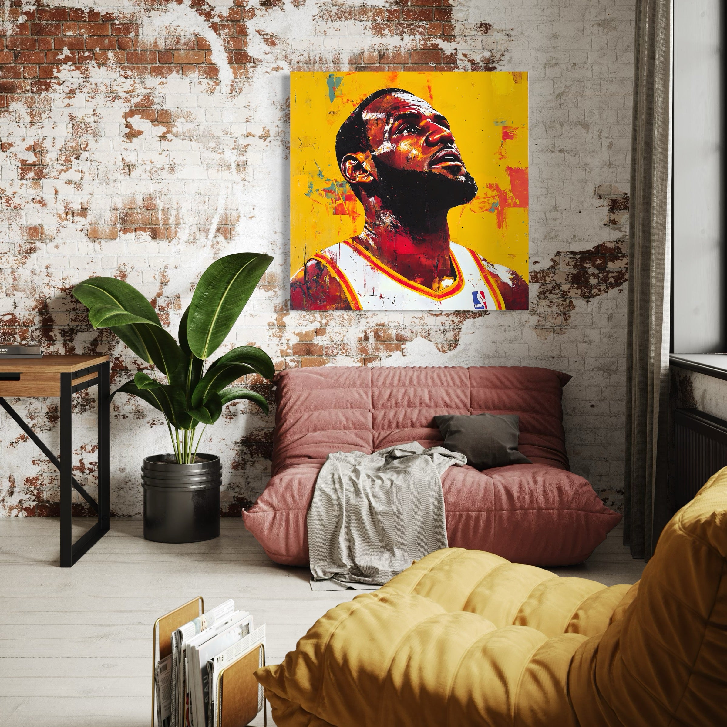 Tableau NBA LeBron James Lakers – Décoration Murale Design - Fabulartz.fr