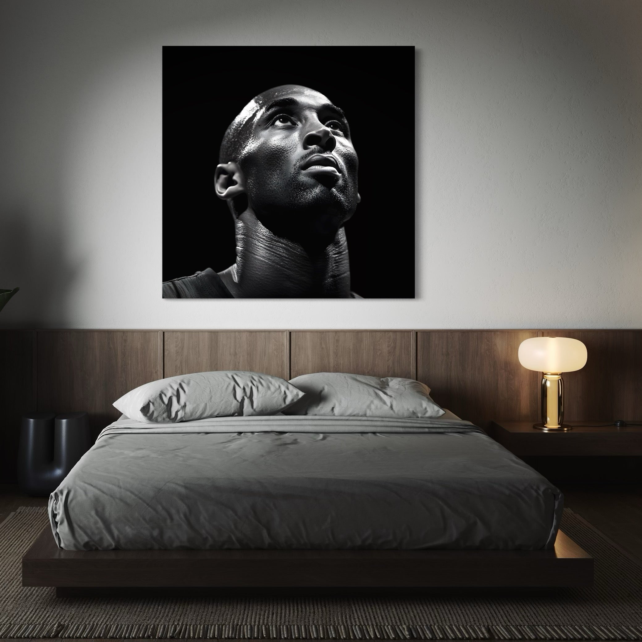 Tableau NBA Kobe Bryant Portrait – Décoration Murale Moderne - Fabulartz.fr