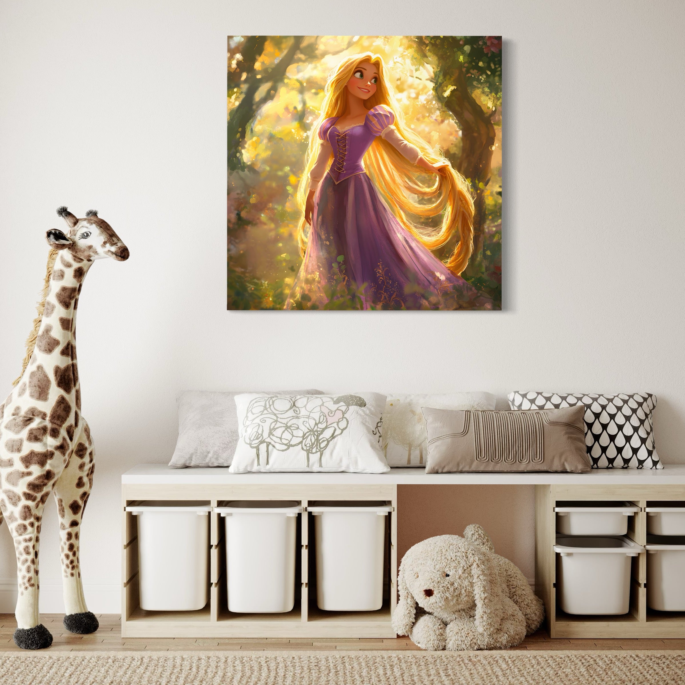 Tableau Raiponce Au Soleil - Décoration Murale - Fabulartz.fr