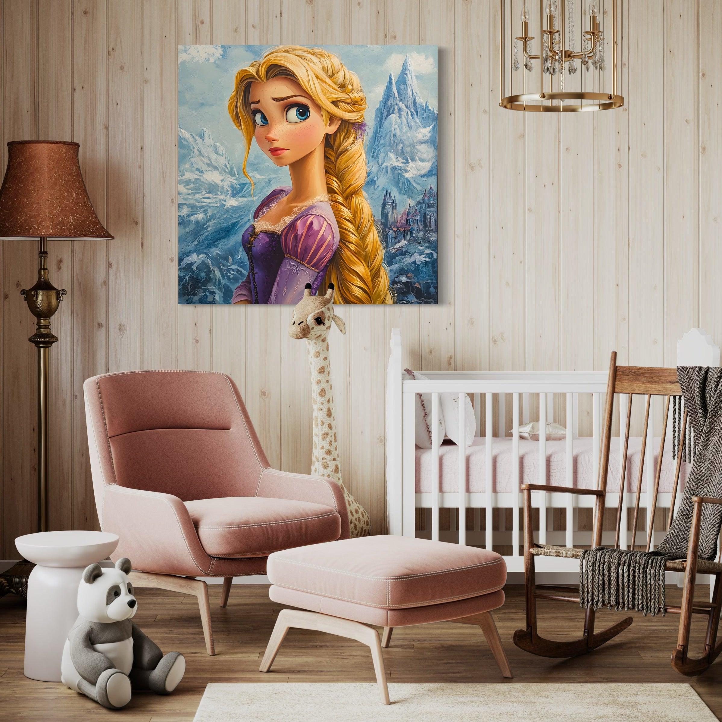 Tableau Raiponce Dans Les Montagnes - Décoration Murale - Fabulartz.fr