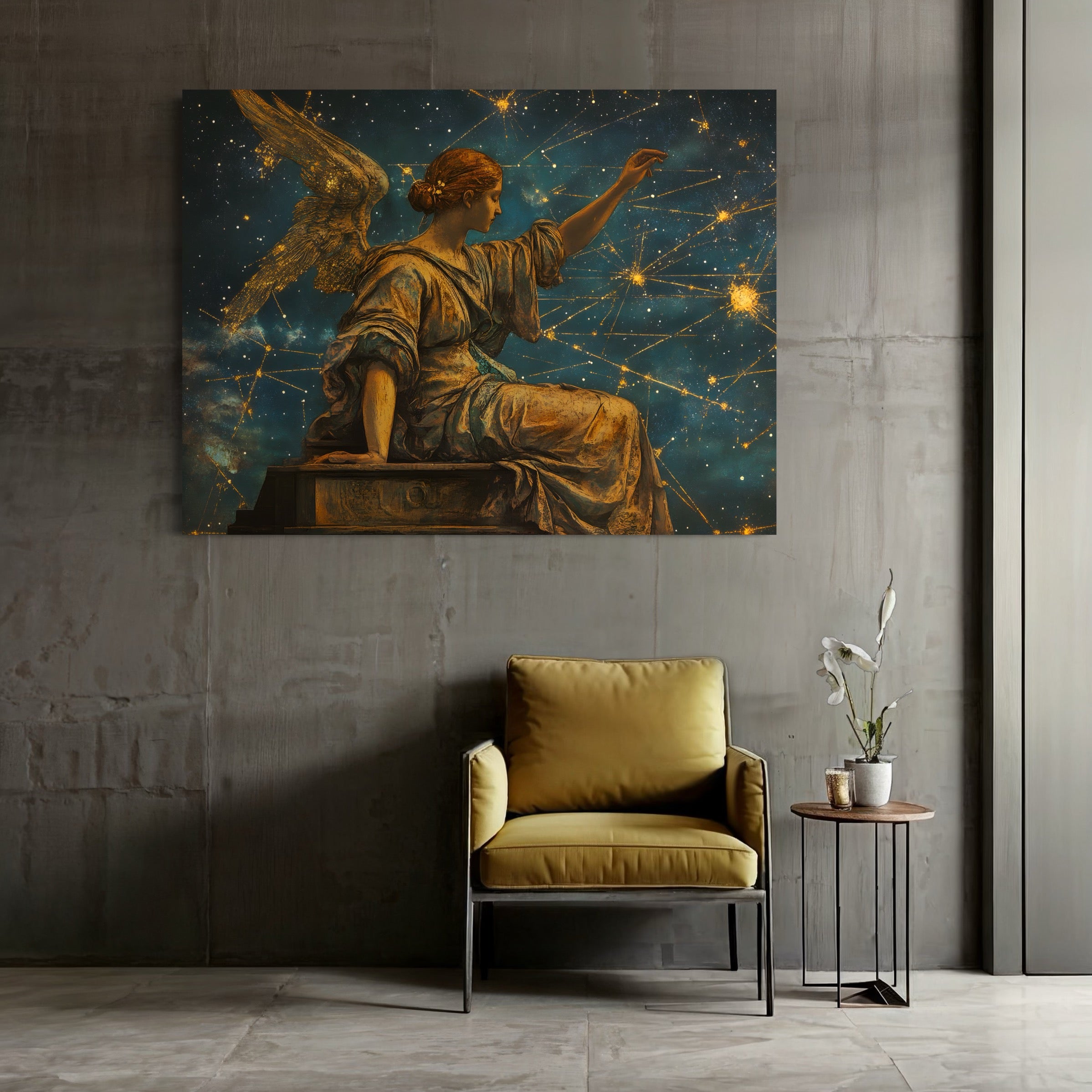 Tableau Signe Astrologique Ange - Déco Murale Design - Fabulartz.fr