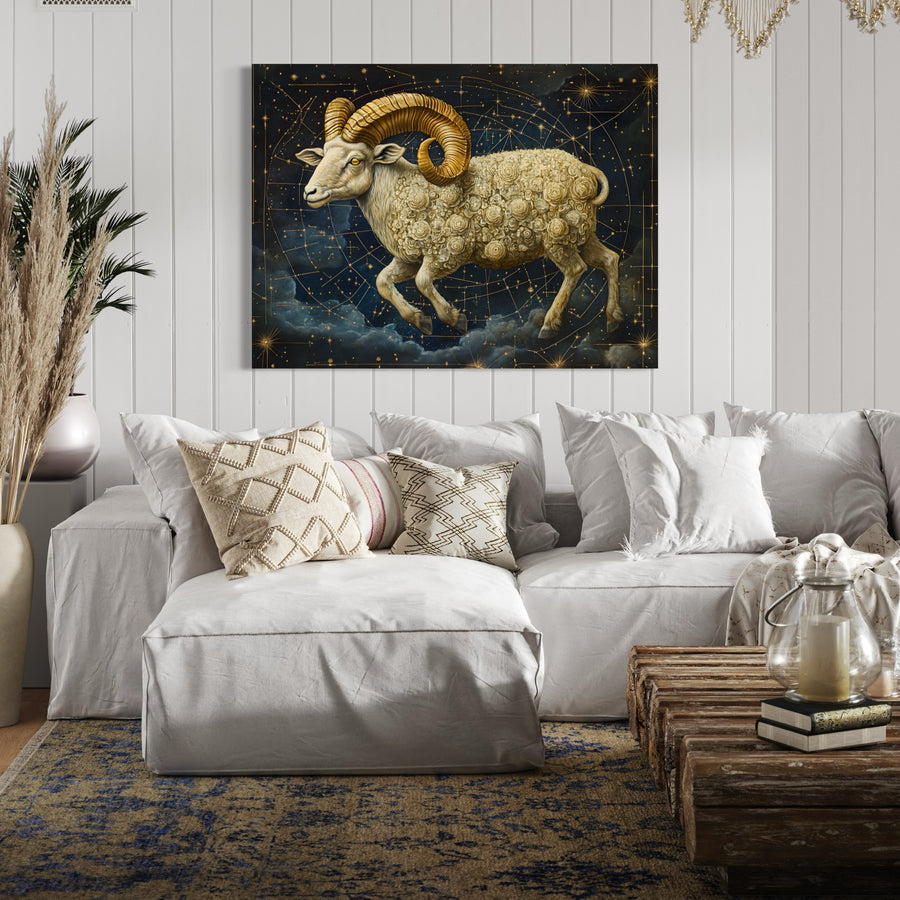Segno zodiacale Ariete - Decorazione murale di design