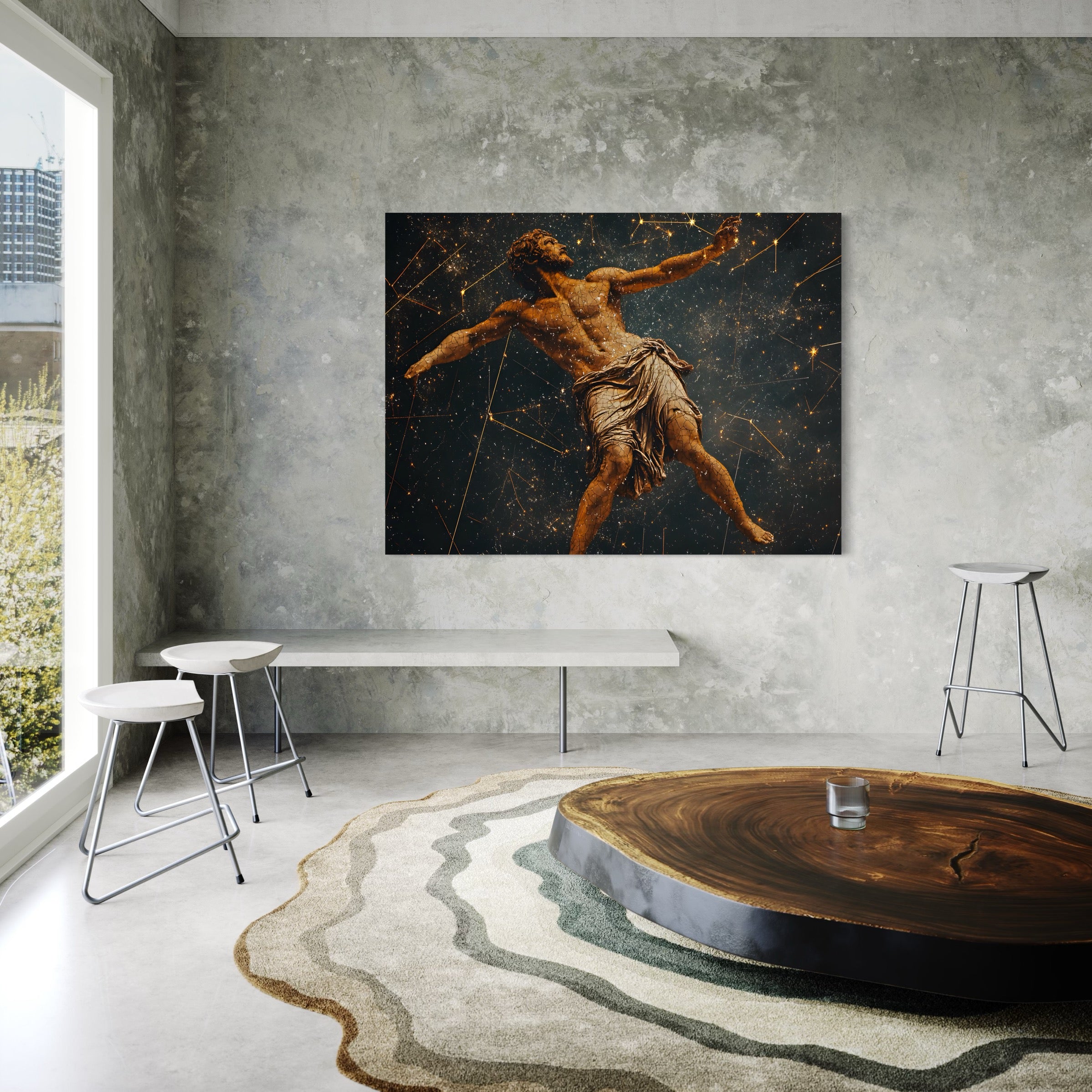 Tableau Signe Astrologique Verseau - Cadre Déco Design - Fabulartz.fr