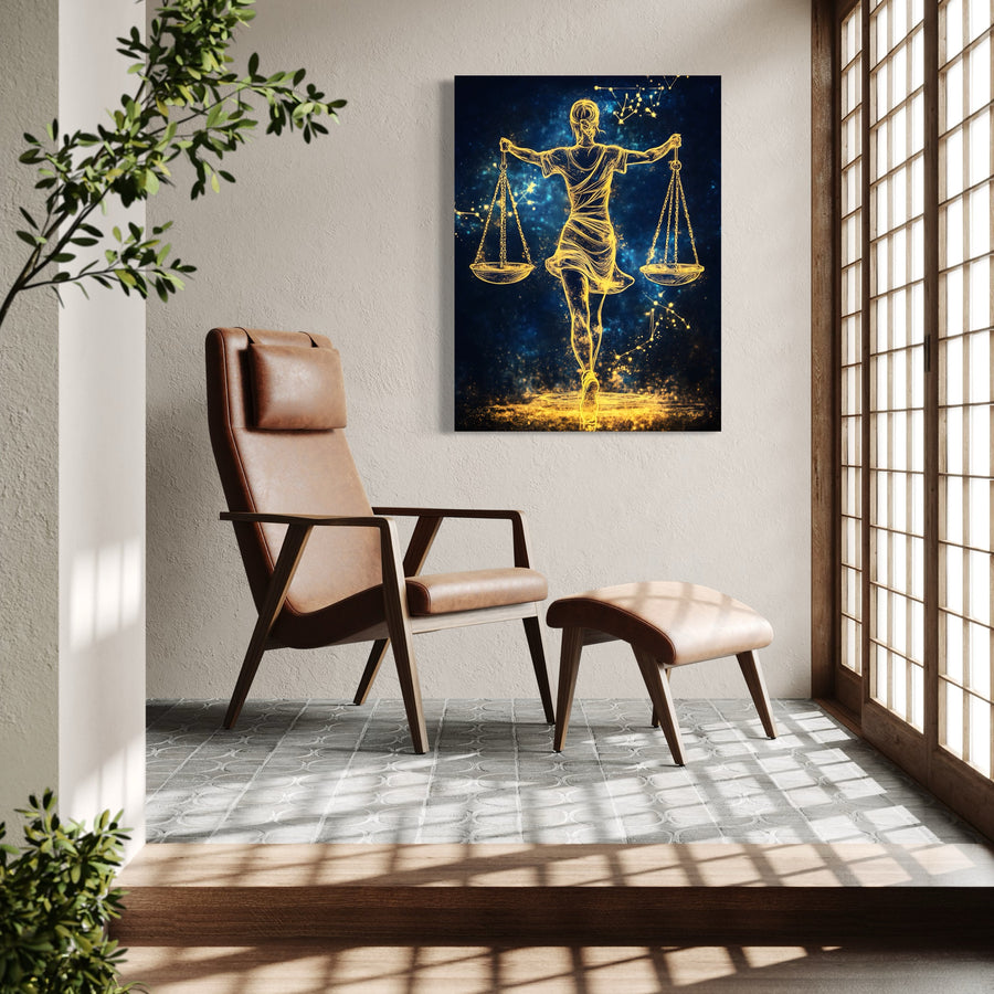 Segno astrologico della Bilancia - Arte da parete di design