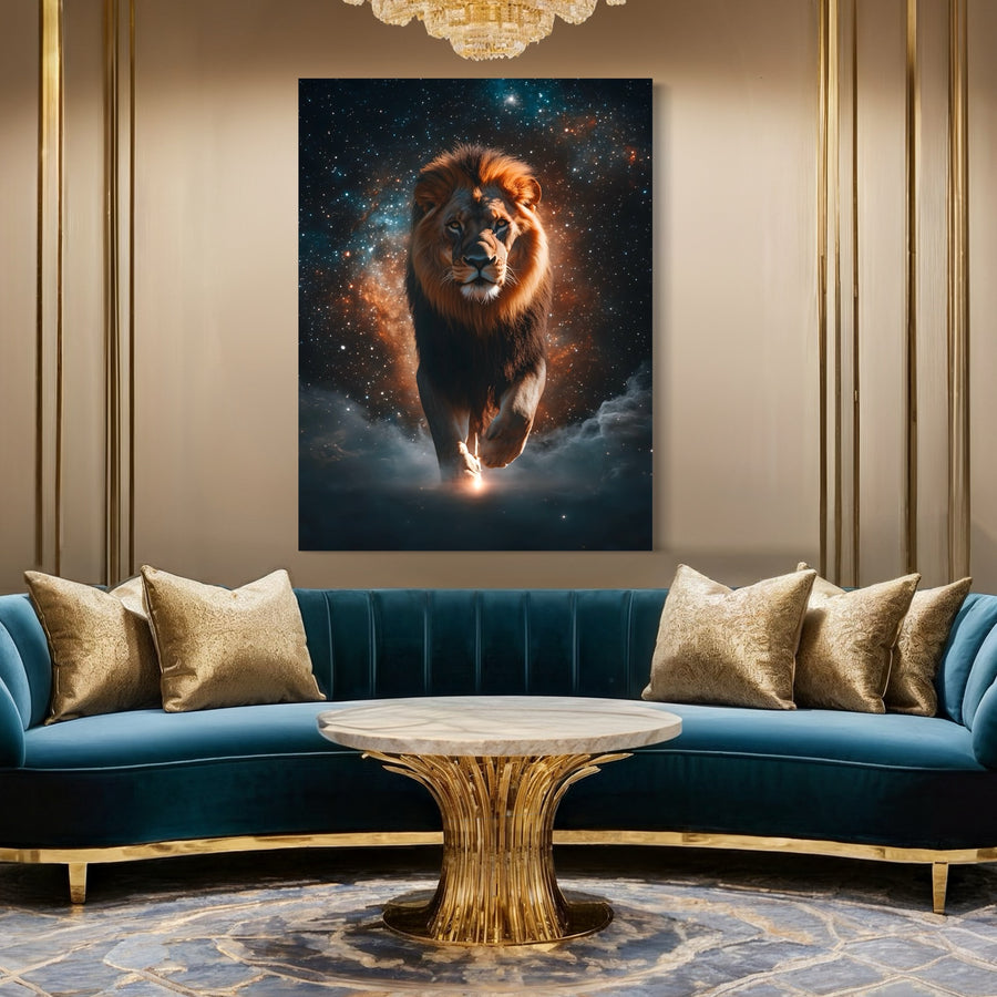 Immagine Segno Astrologico Leone Maestà - Cornice Deco