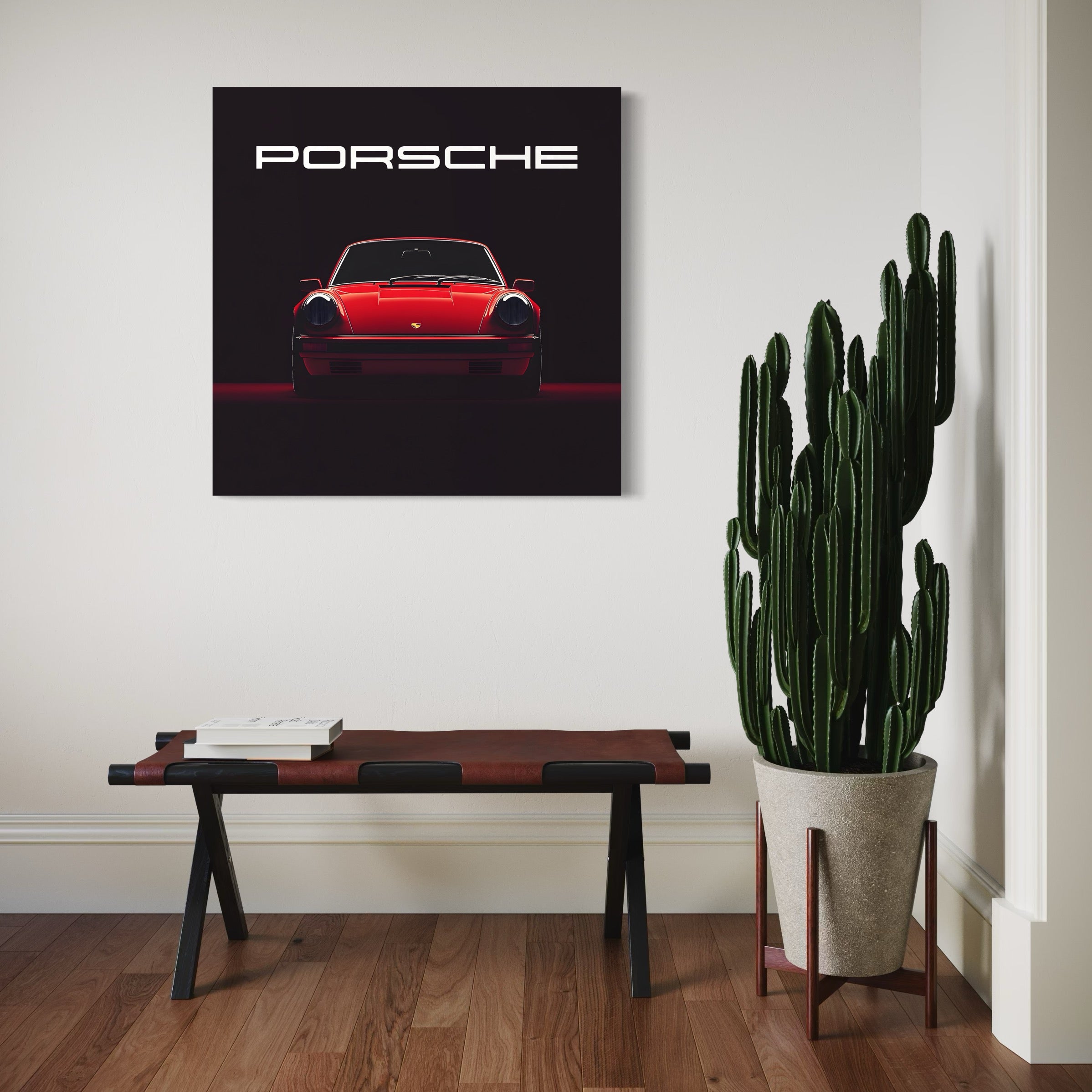 Tableau Porsche Rouge 911 Carrera - Décoration Murale Design - Fabulartz.fr