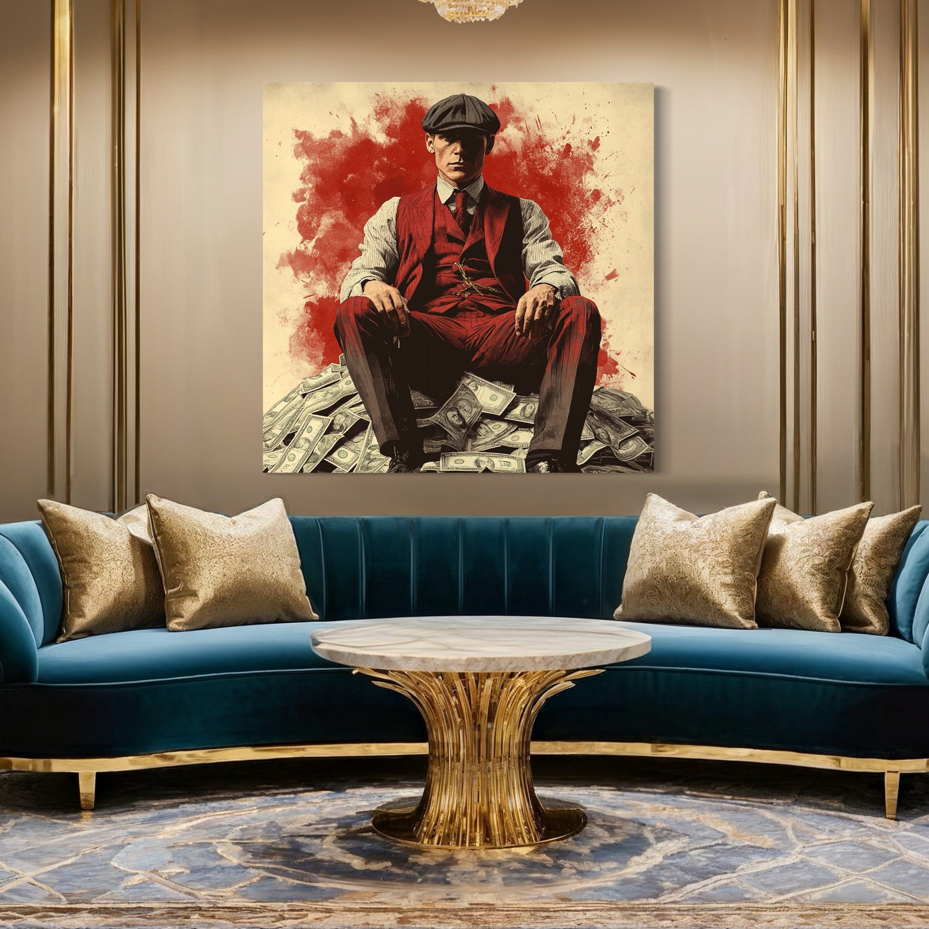 Tableau Mafia - L’Empereur de l’Argent - Décoration Murale - Fabulartz.fr