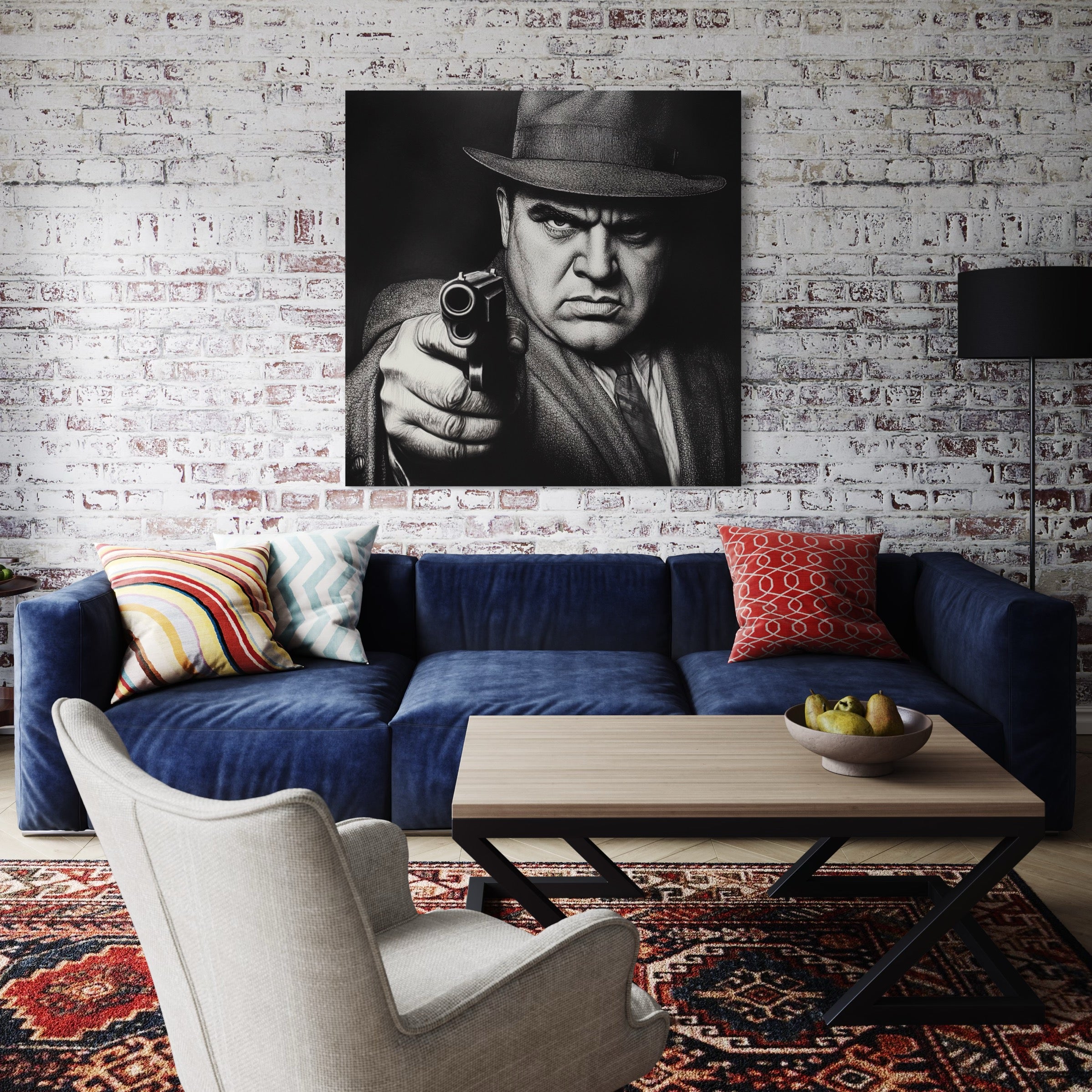 Tableau Mafia - L’Intimidant - Décoration Murale - Fabulartz.fr