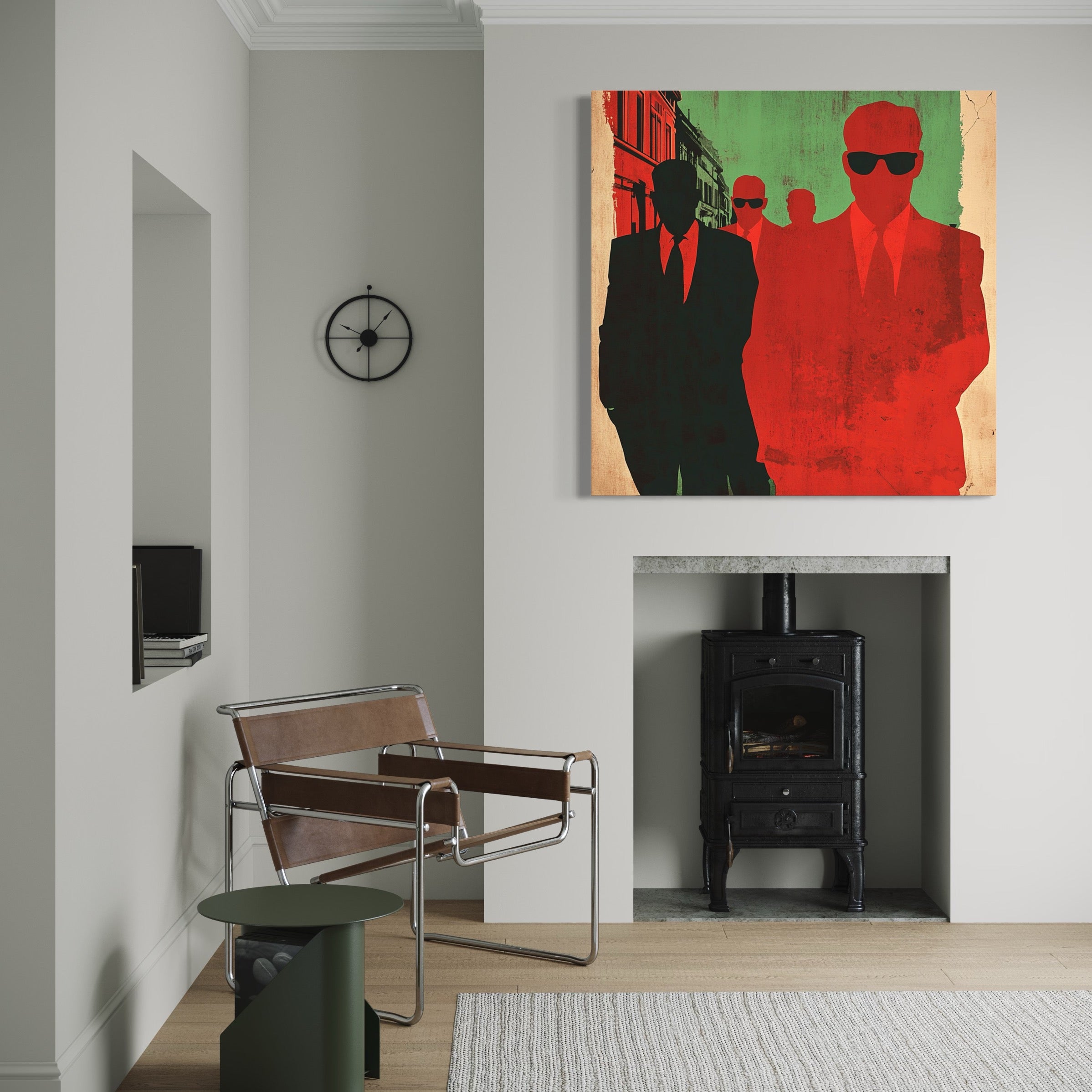 Tableau Mafia - Les Silhouettes Urbaines - Déco Murale Design - Fabulartz.fr