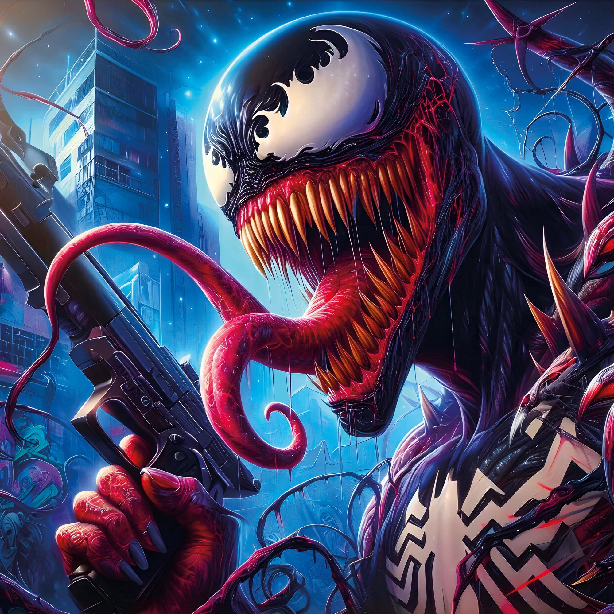 Tableau Venom Armé - Déco Murale Moderne - Fabulartz.fr