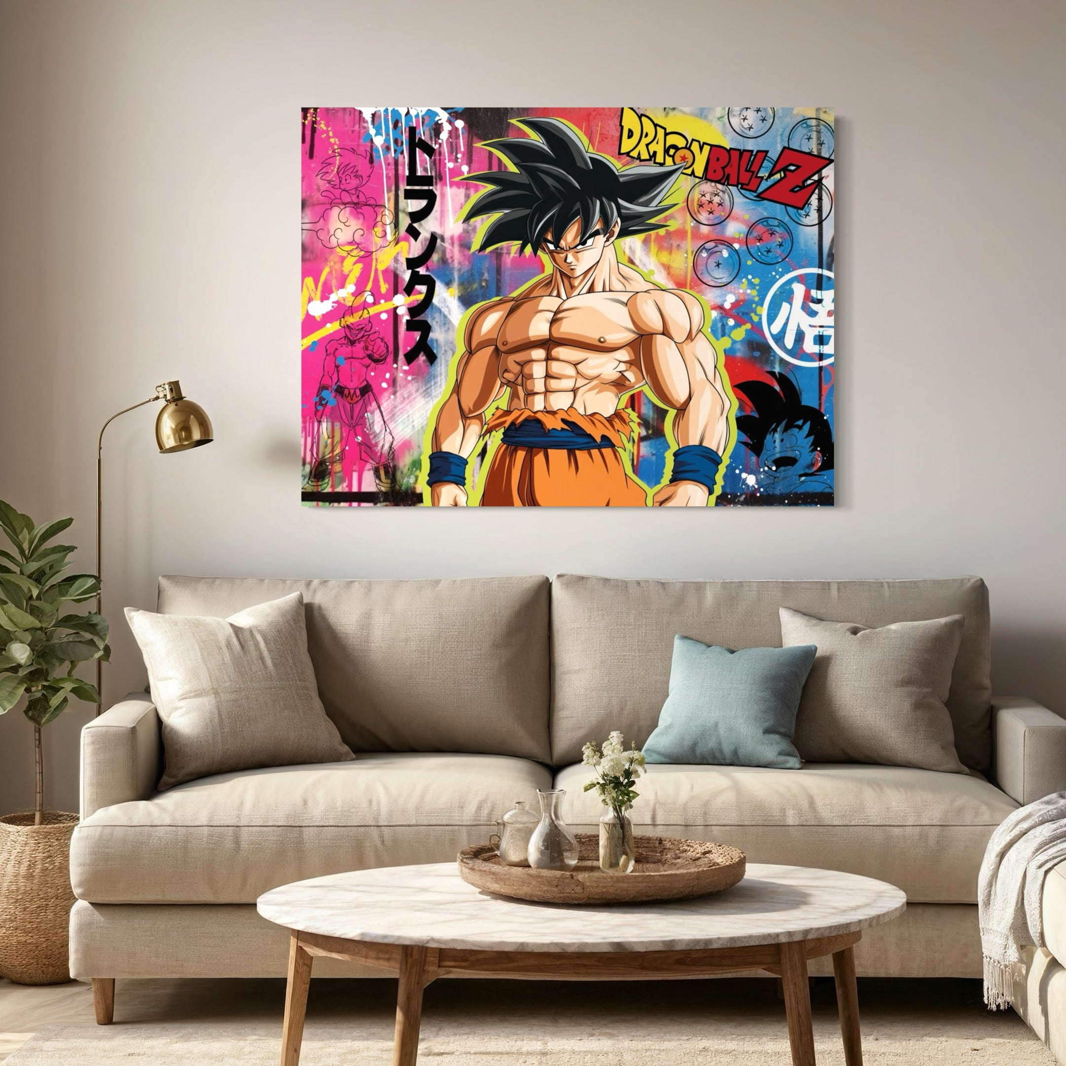 Tableau Dragon Ball Z - Goku en Action - Fabulartz.fr