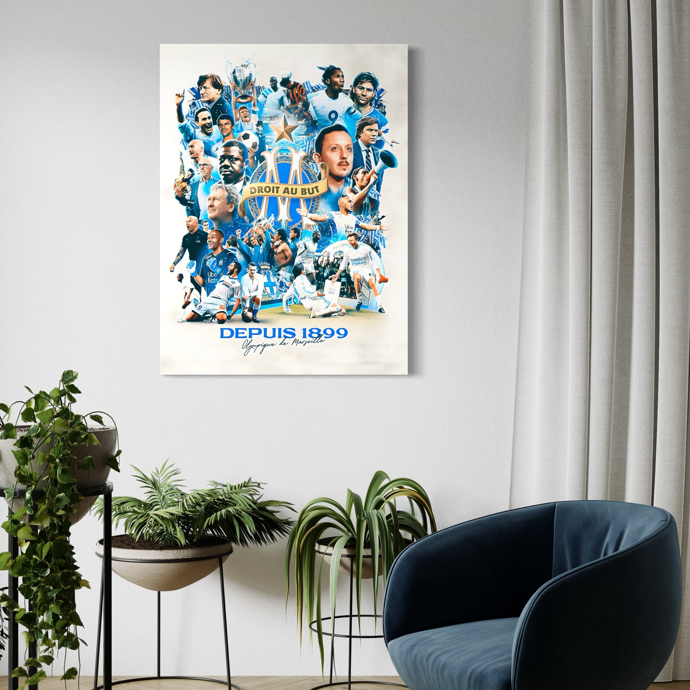 Tableau OM Histoire Glorieuse - Cadre Mural - Fabulartz.fr