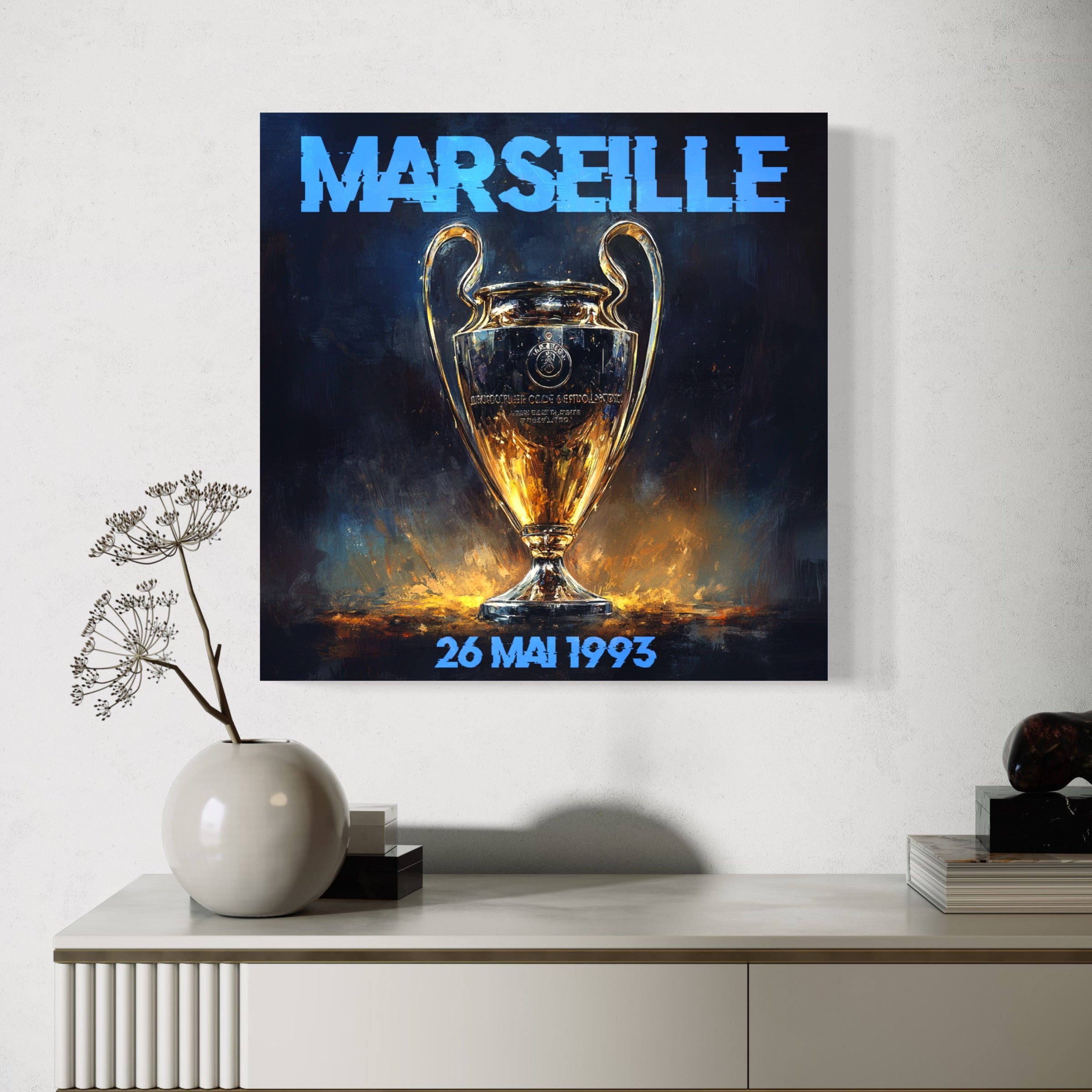 Tableau OM 26 Mai 1993 - Cadre Mural - Fabulartz.fr