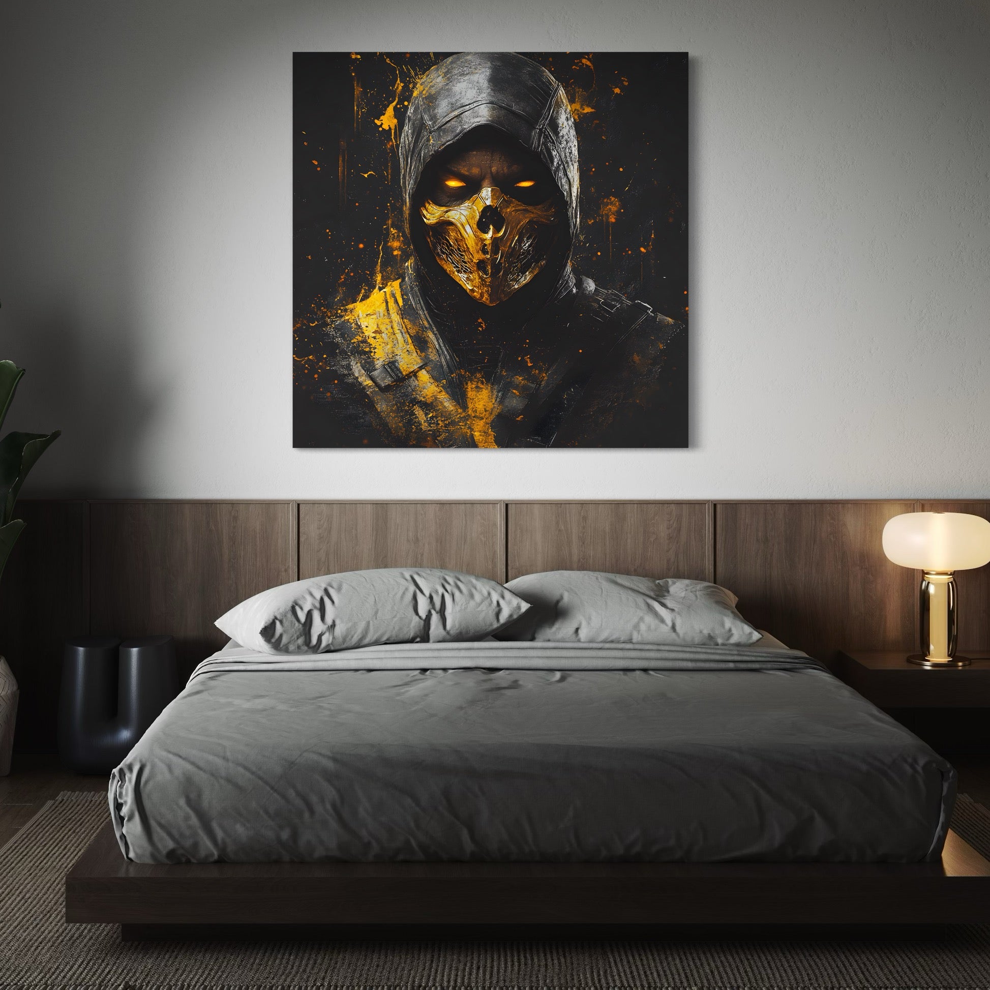 Tableau Mortal Kombat Regard de Feu - Décoration Murale - Fabulartz.fr