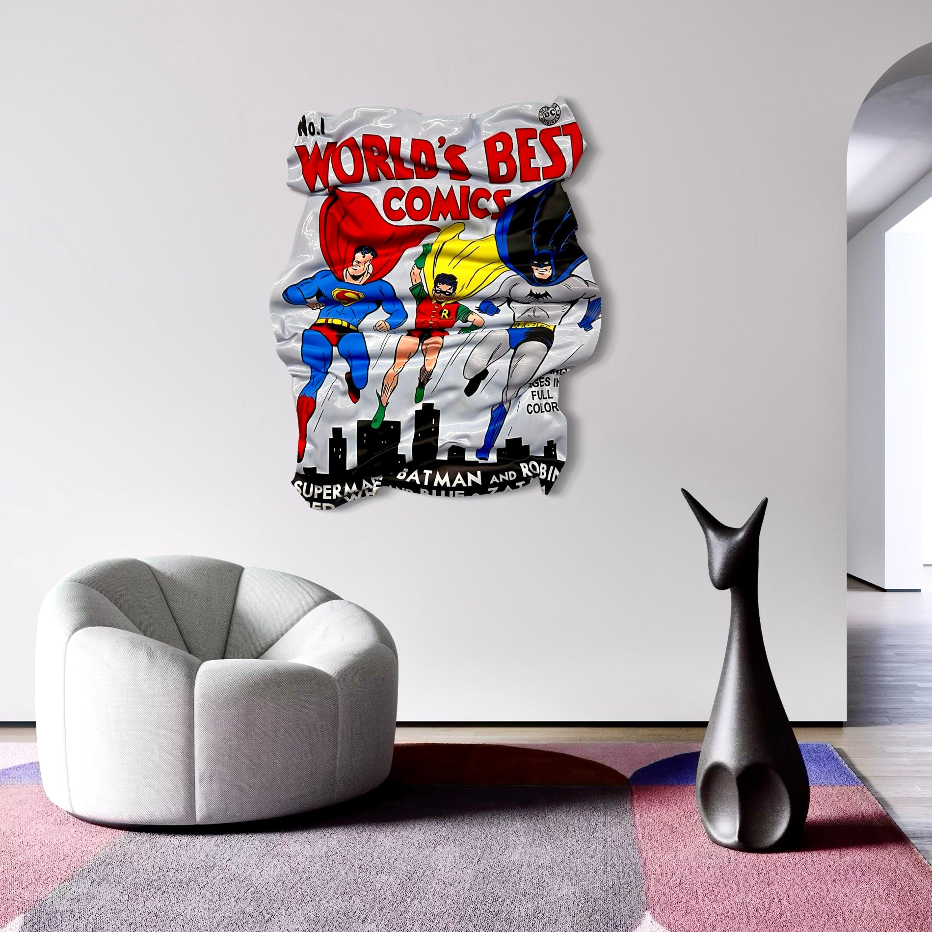 Tableau froissé - Batman Cover Comics