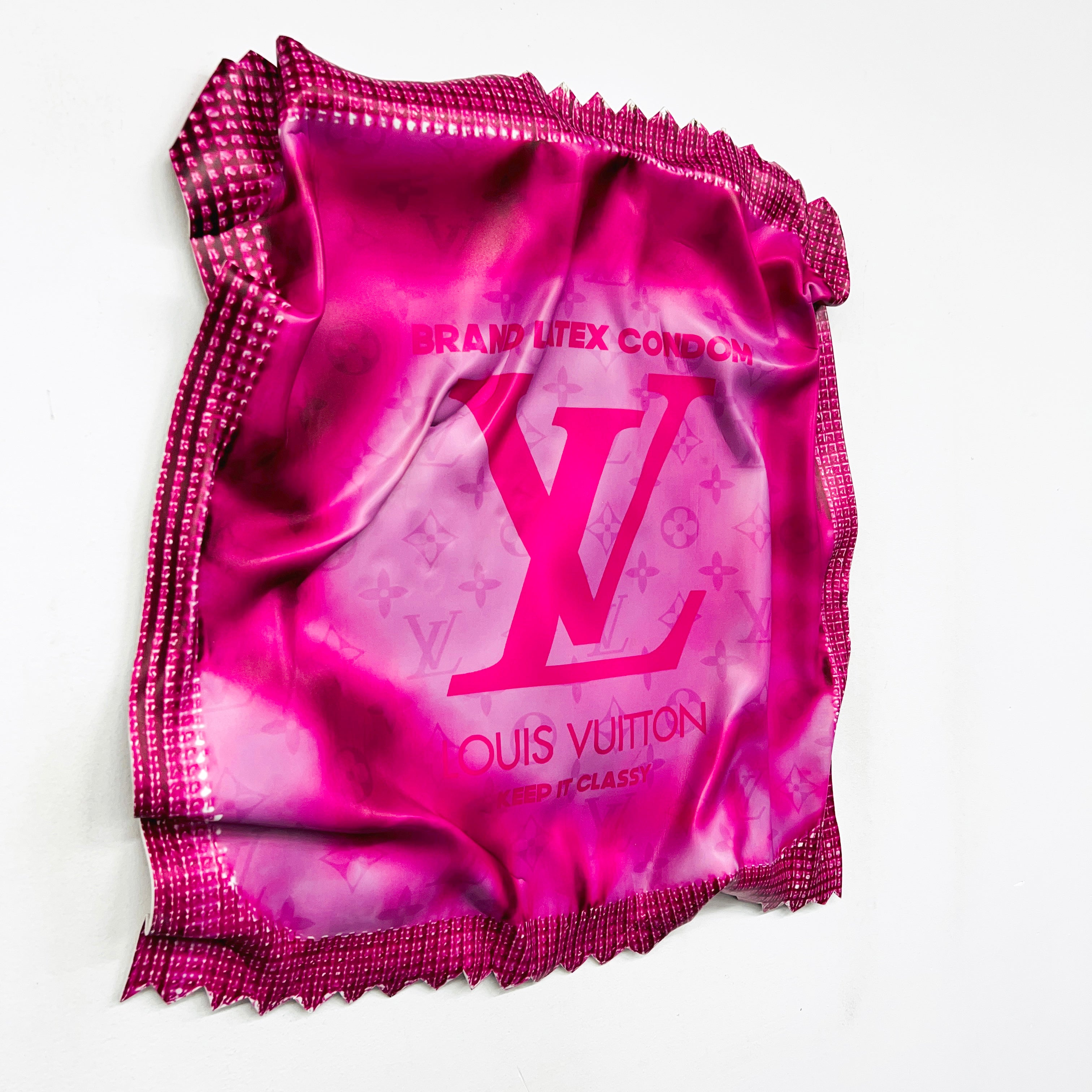 Tableau froissé - Condom Louis Vuitton - Oeuvre D'Art